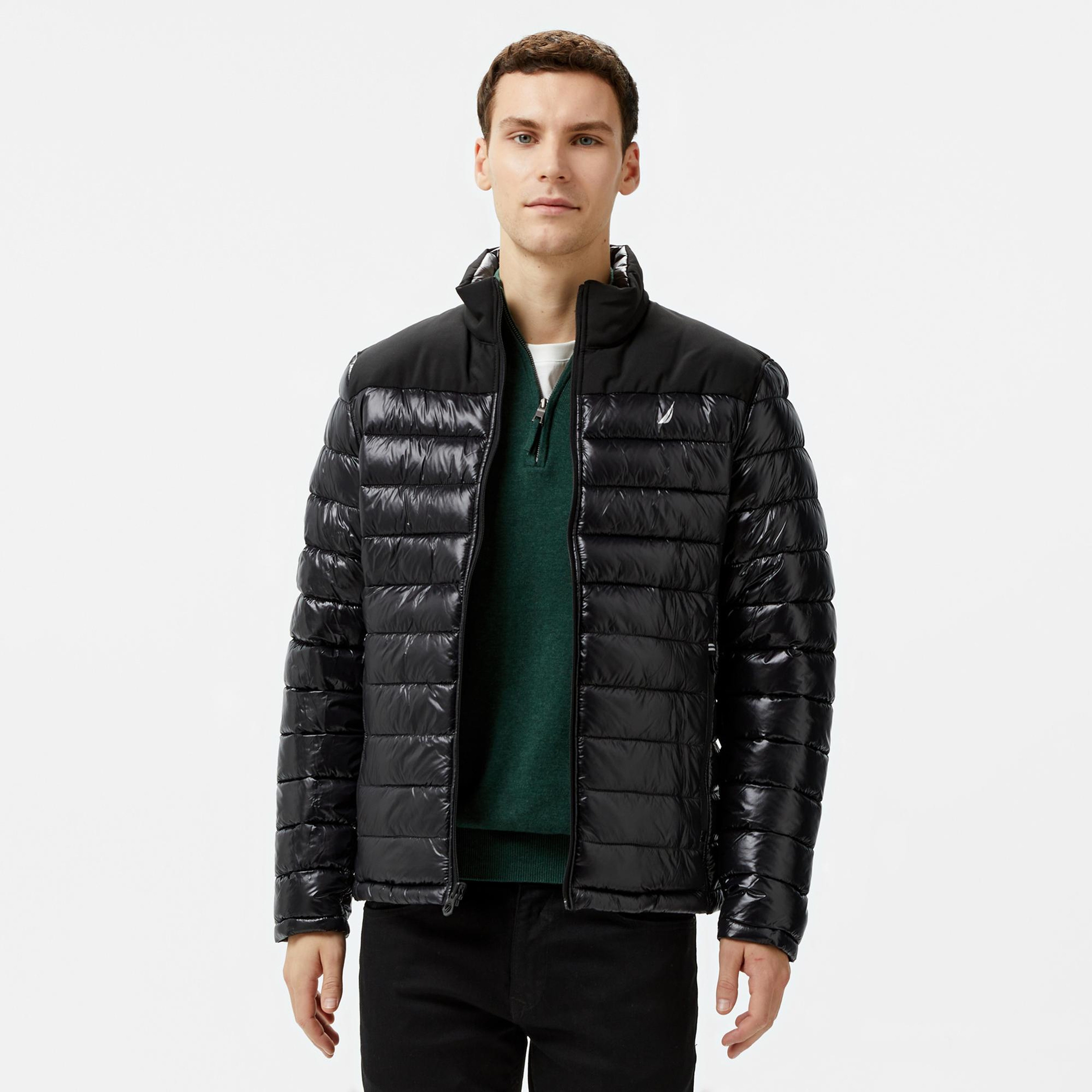 Nautica Erkek Siyah Çift Taraflı Mont