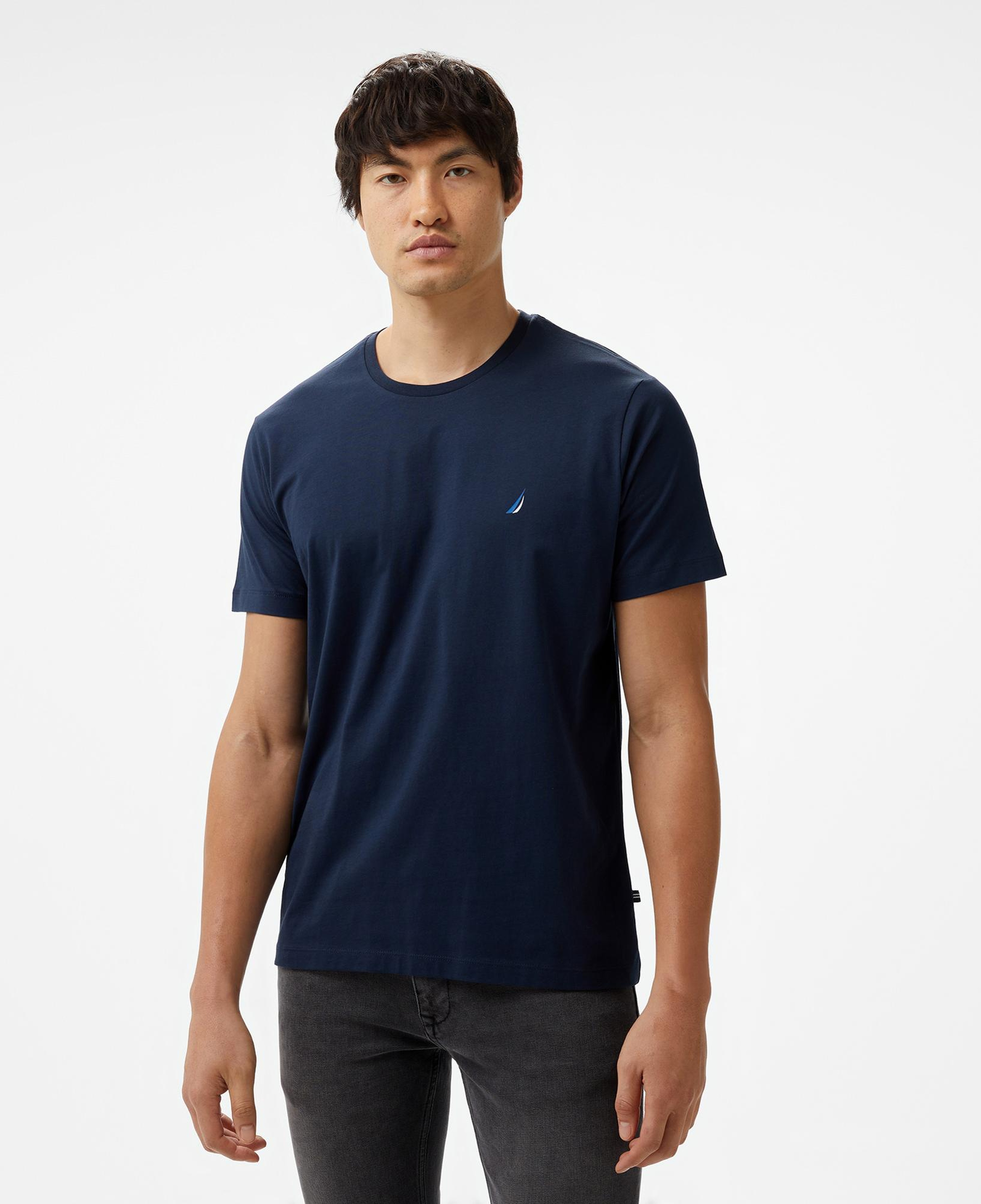Nautica Erkek Lacivert Standart Fit T-Shirt