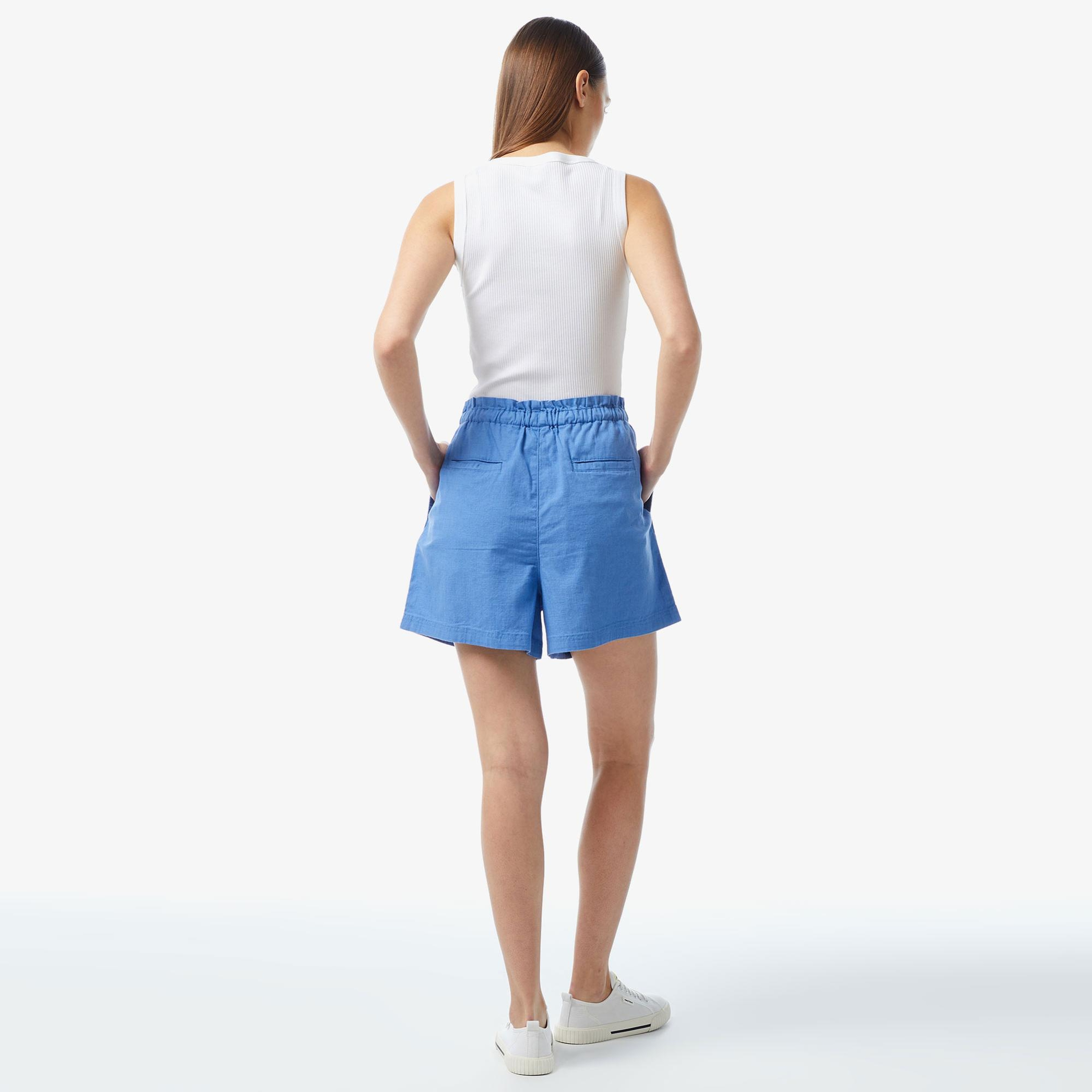 Nautica Kadın Mavi Relaxed Fit Şort