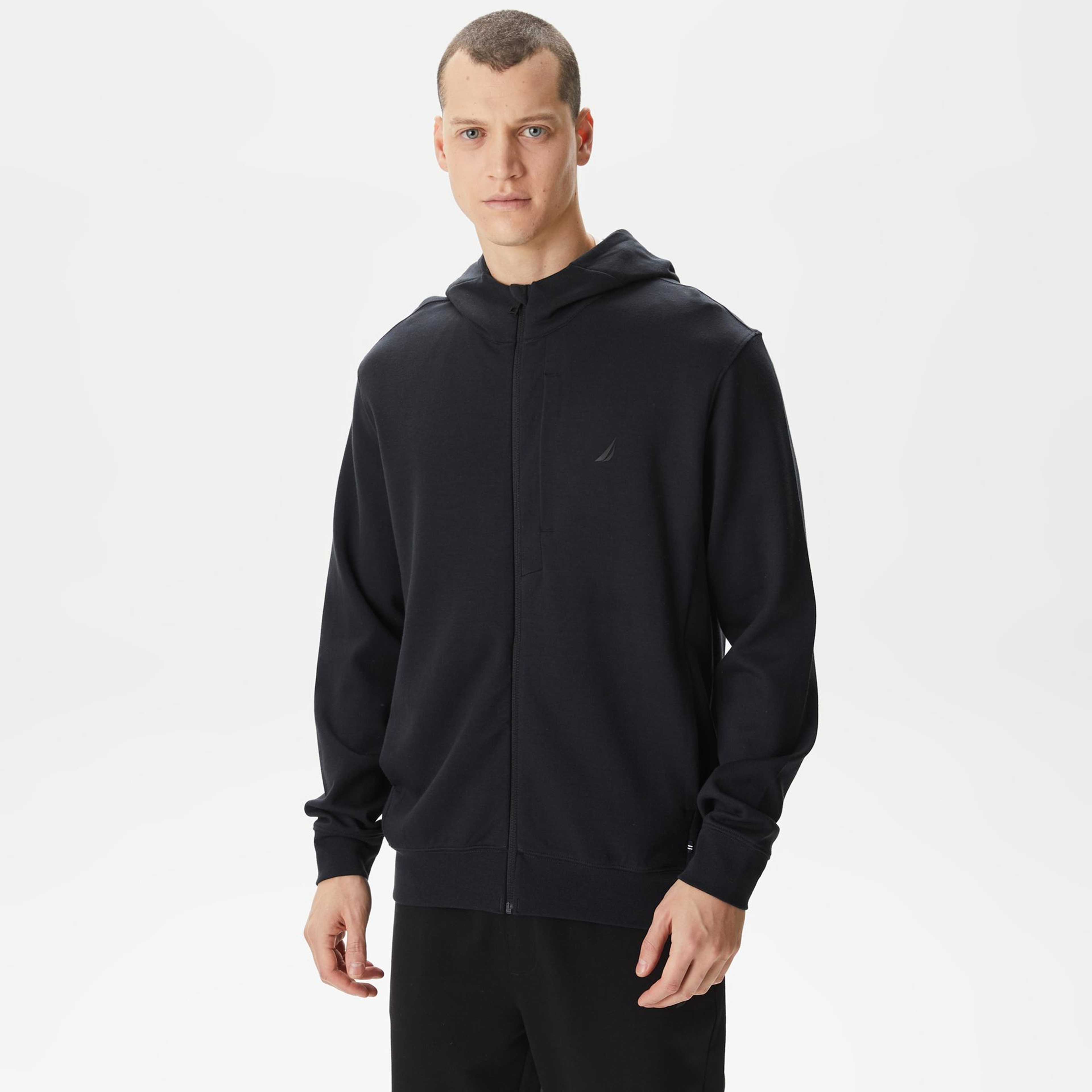 Nautica Erkek Siyah Standart Fit Sweatshirt