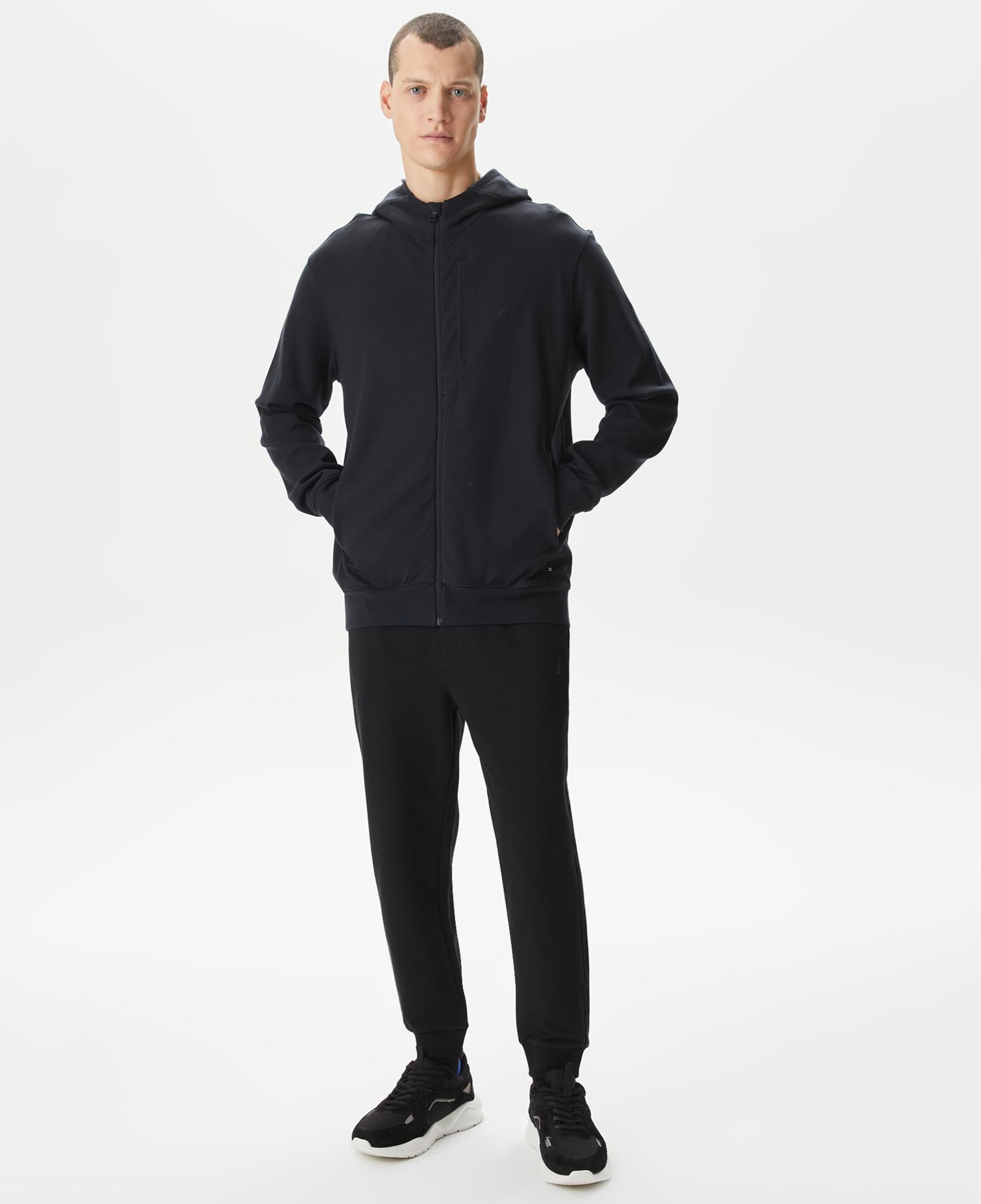Nautica Erkek Siyah Standart Fit Sweatshirt