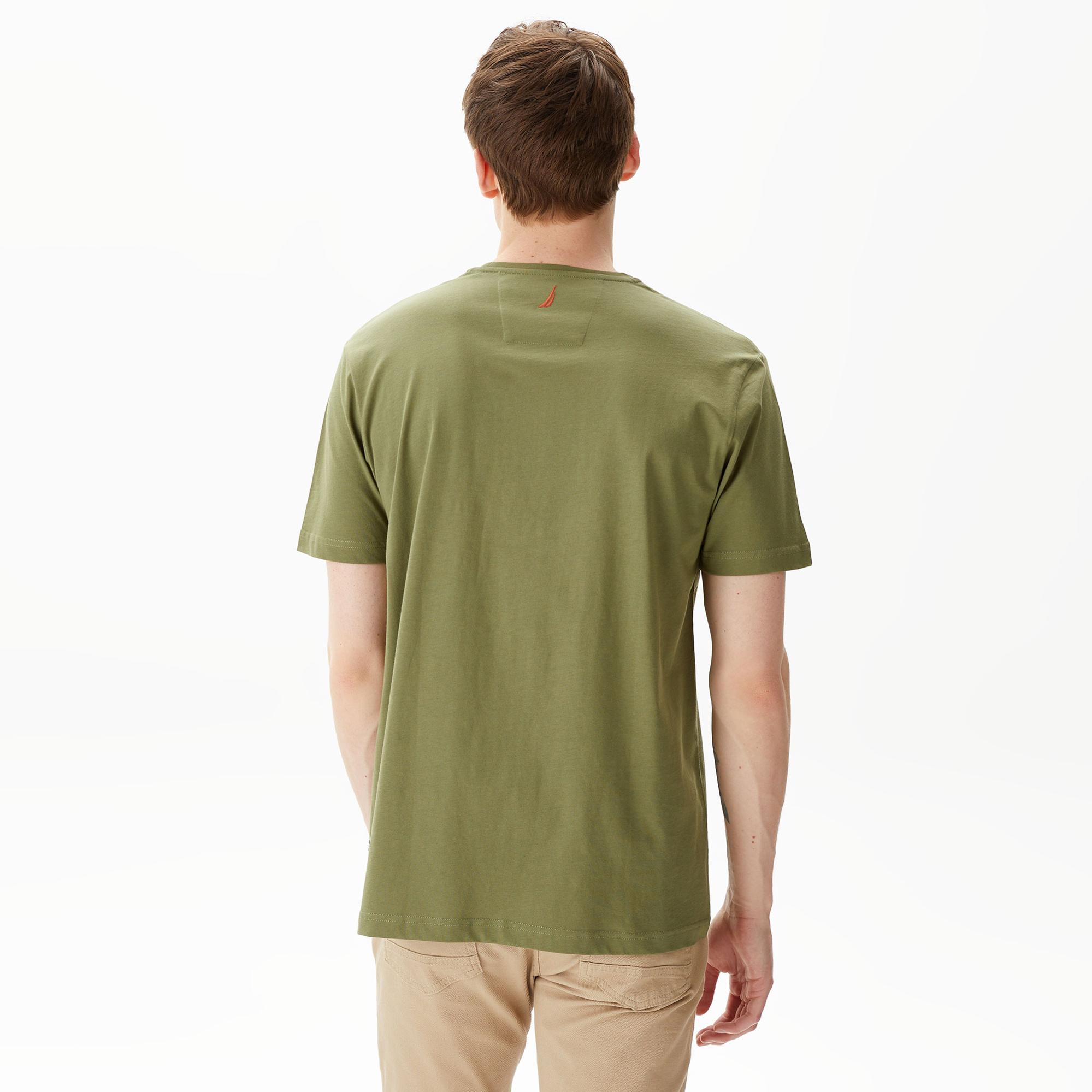 Nautica Erkek Yeşil Standart Fit T-Shirt