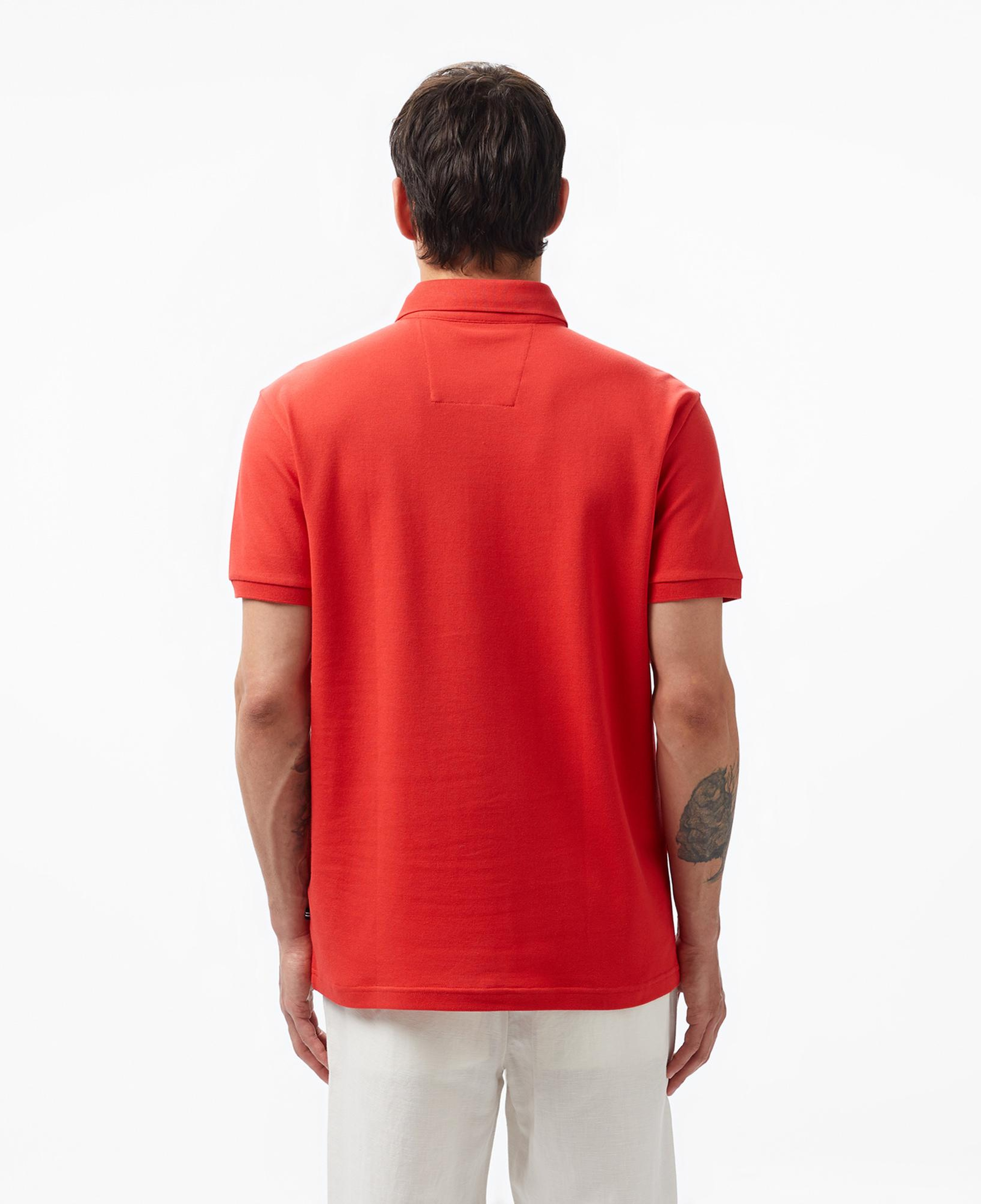 Nautica Erkek Kırmızı Slim Fit Kısa Kollu Polo Yaka T-Shirt