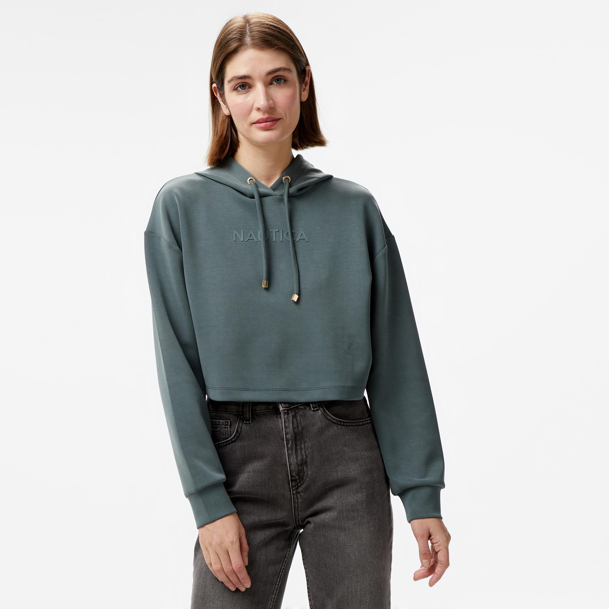 Nautica Kadın Yeşil Regular Fit Sweatshirt