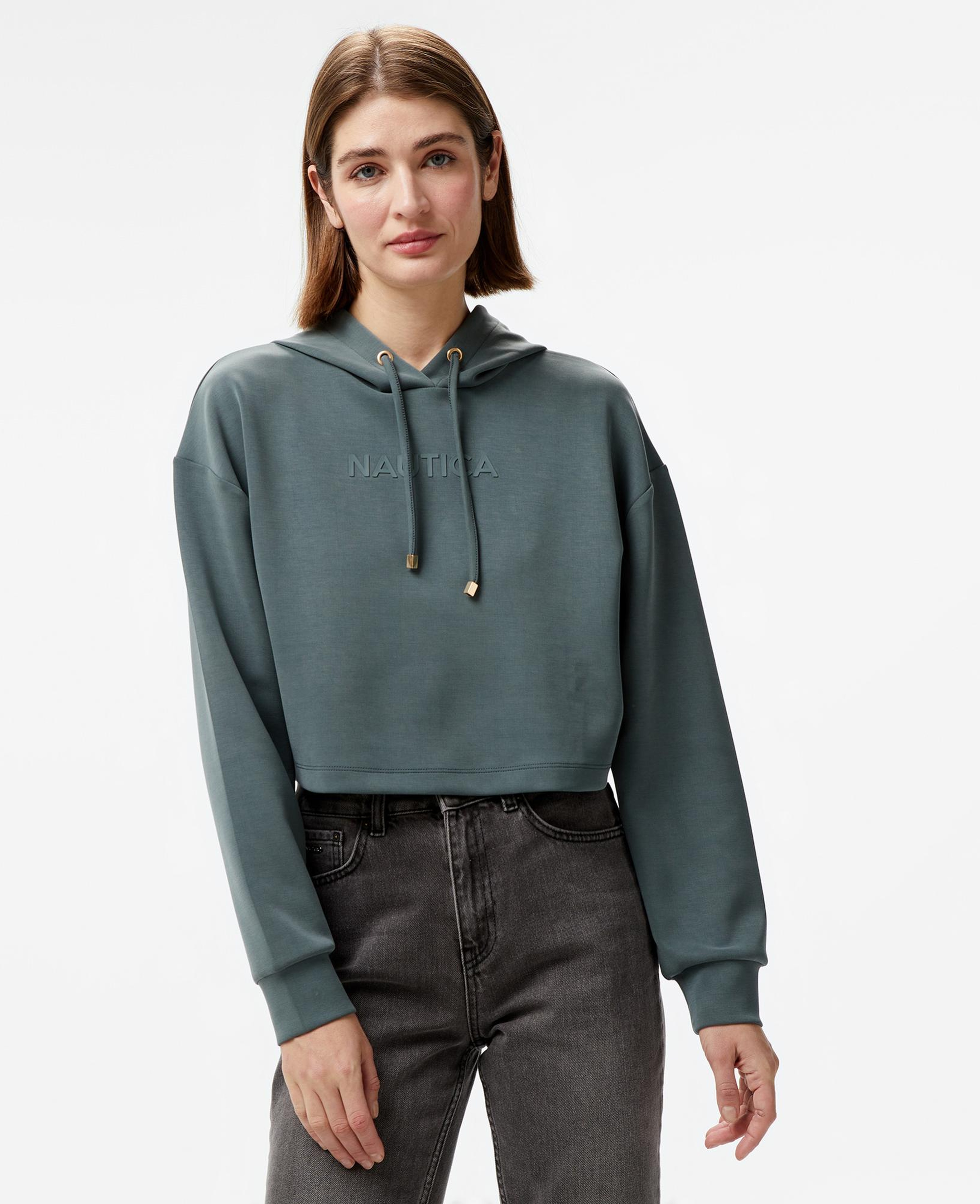 Nautica Kadın Yeşil Regular Fit Sweatshirt