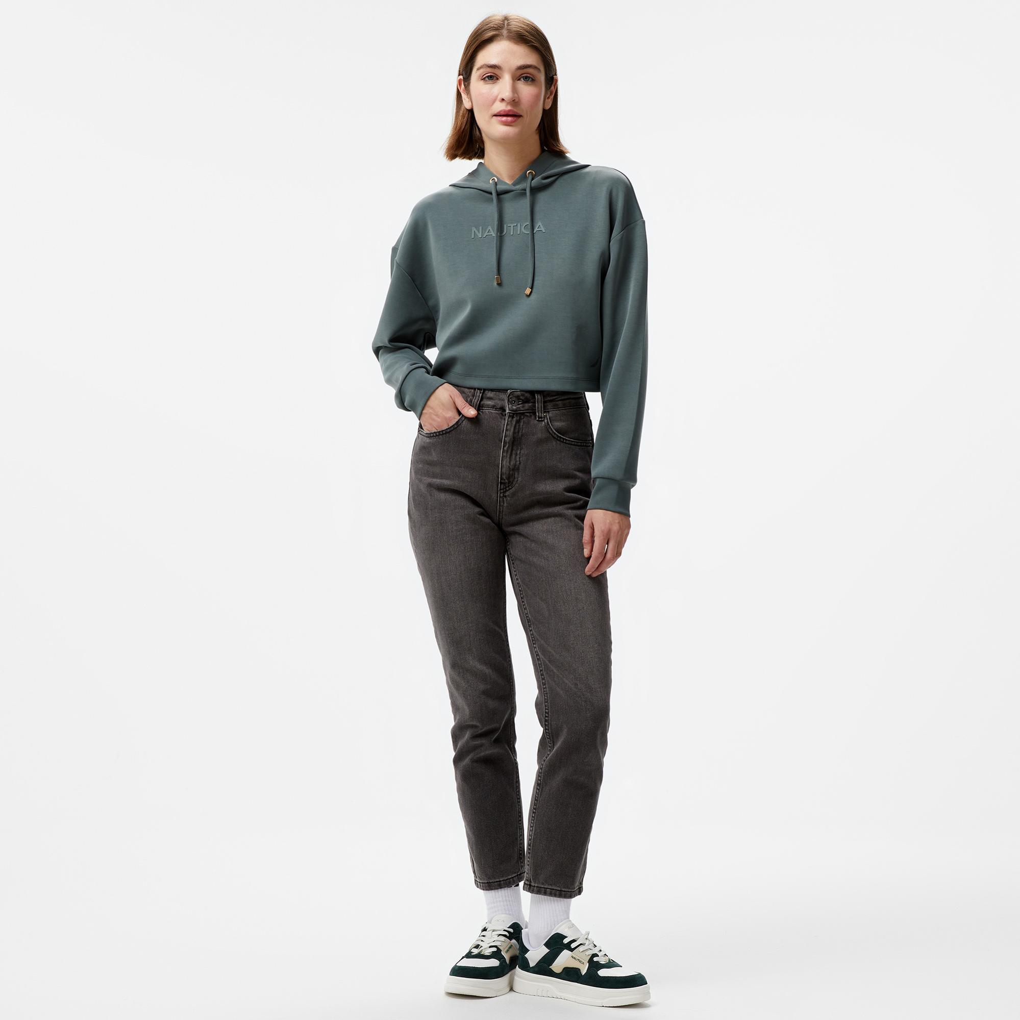 Nautica Kadın Yeşil Regular Fit Sweatshirt