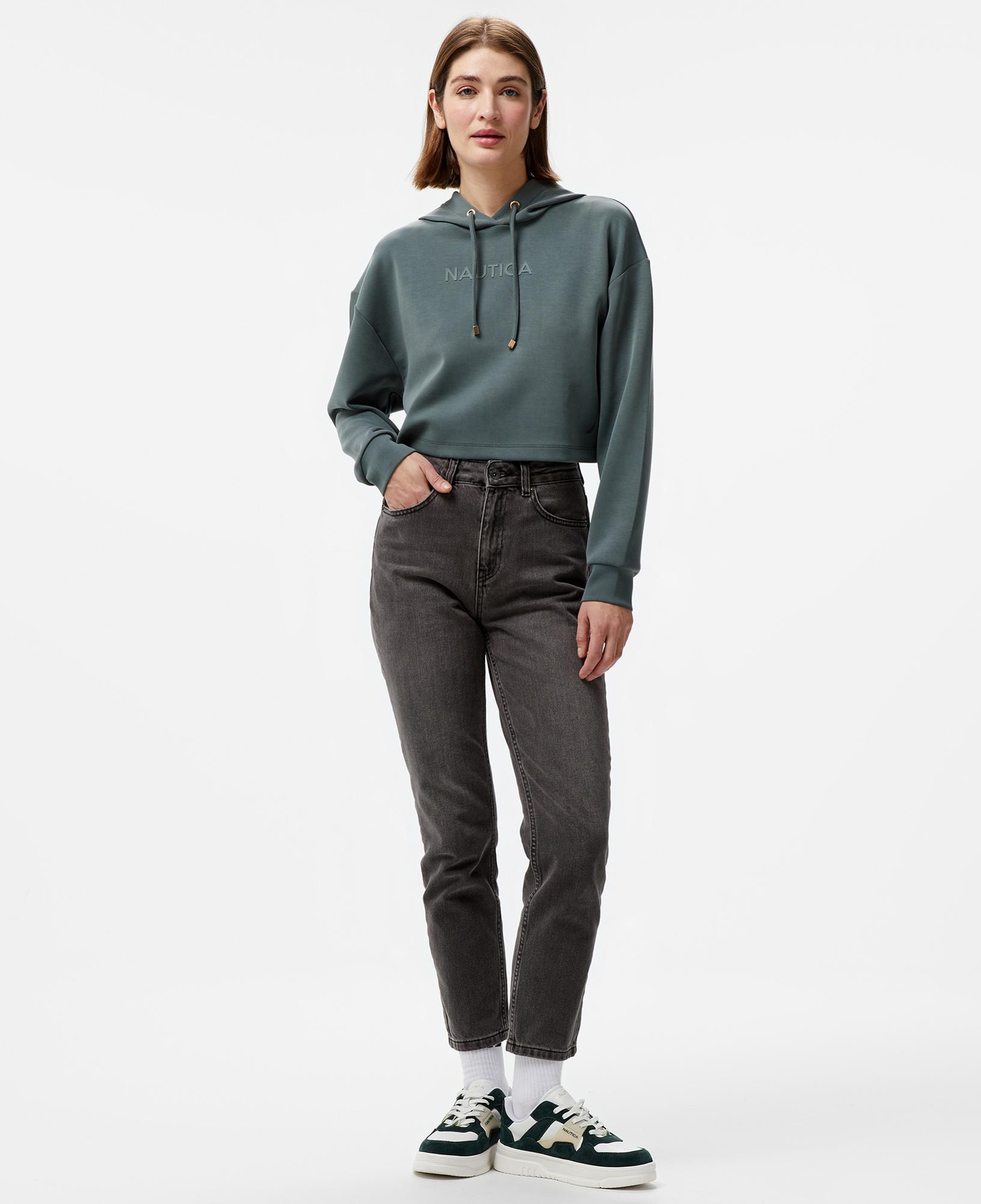 Nautica Kadın Yeşil Regular Fit Sweatshirt