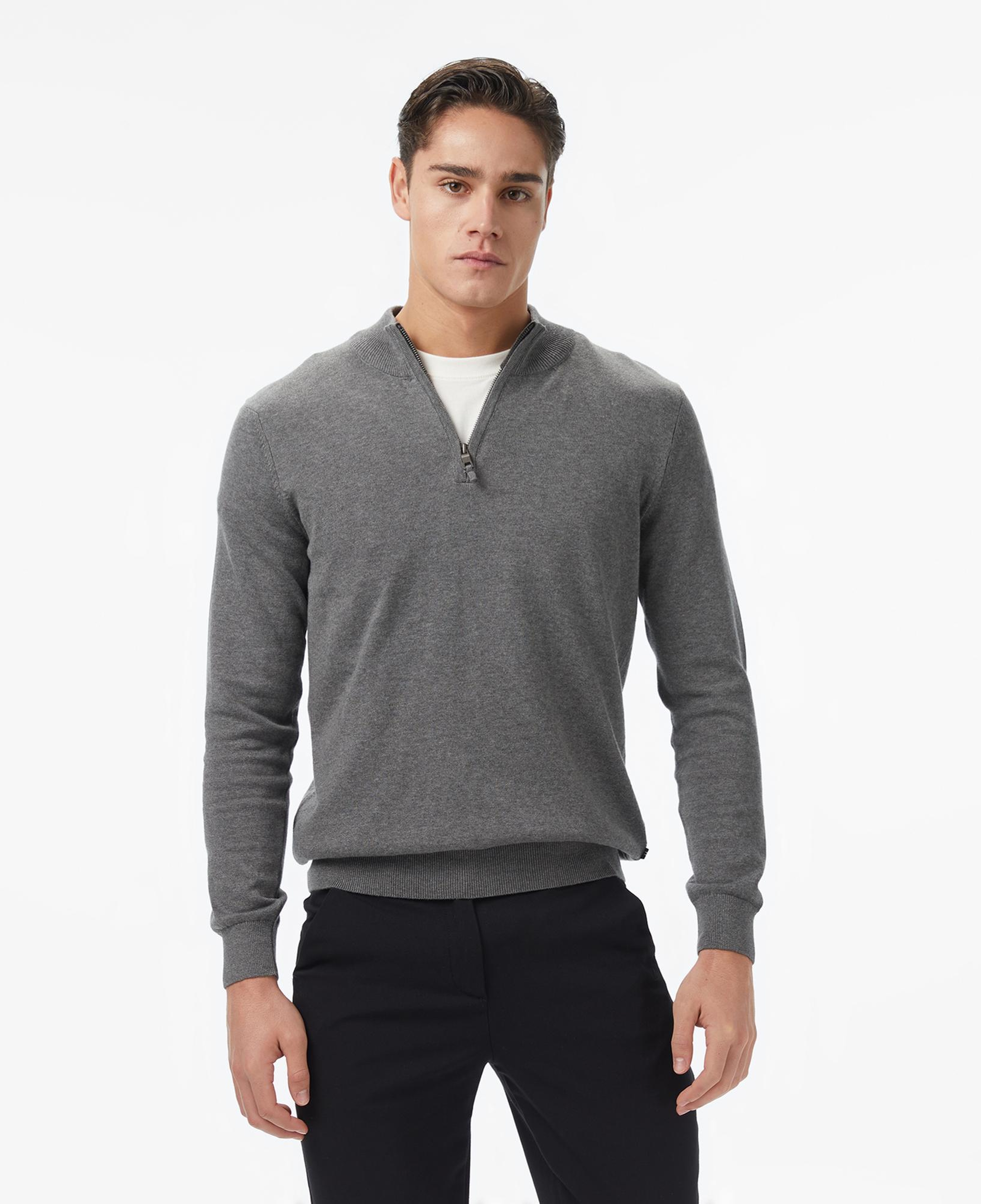 Nautica Erkek Gri Classic Fit Kazak