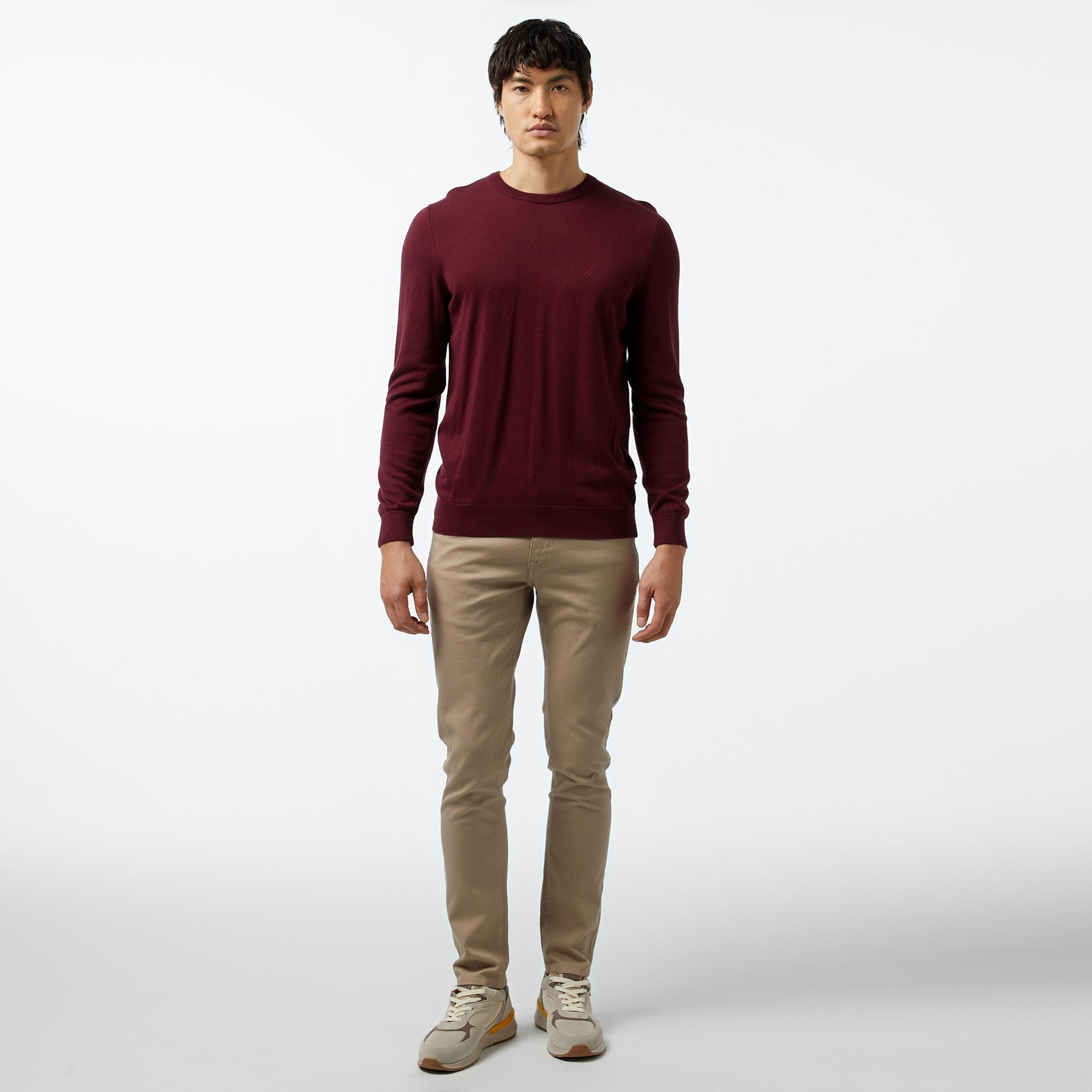Nautica Erkek Bordo Regular Fit Kazak