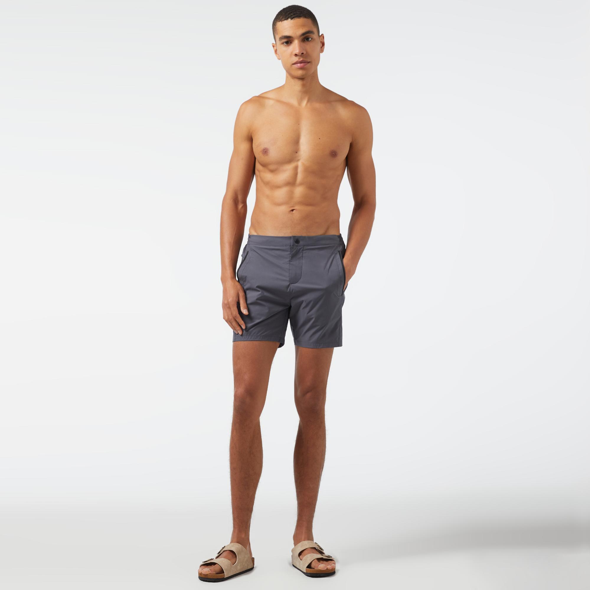 Nautica Erkek Gri Classic Fit Şort