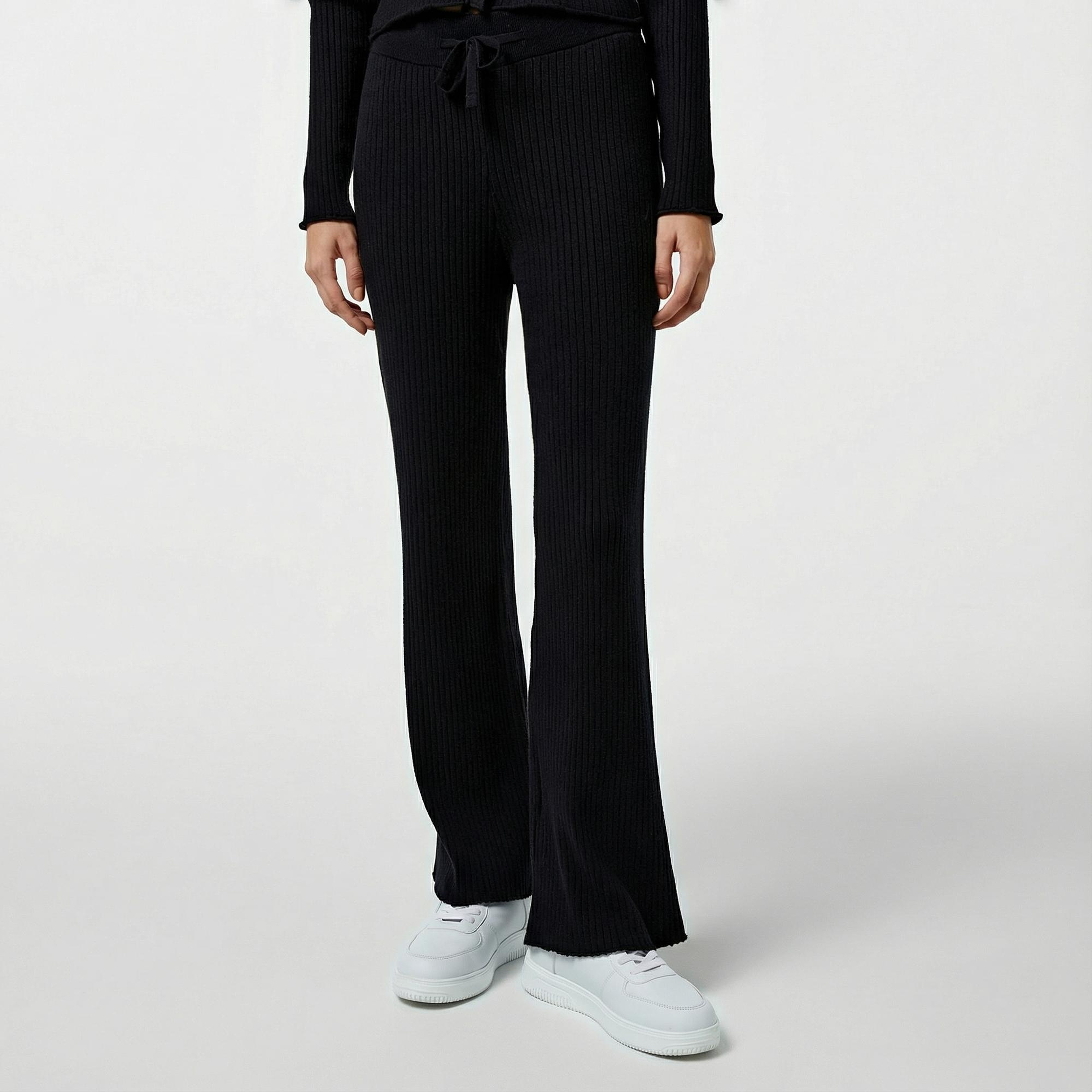 Nautica Kadın Siyah Regular Fit Pantolon