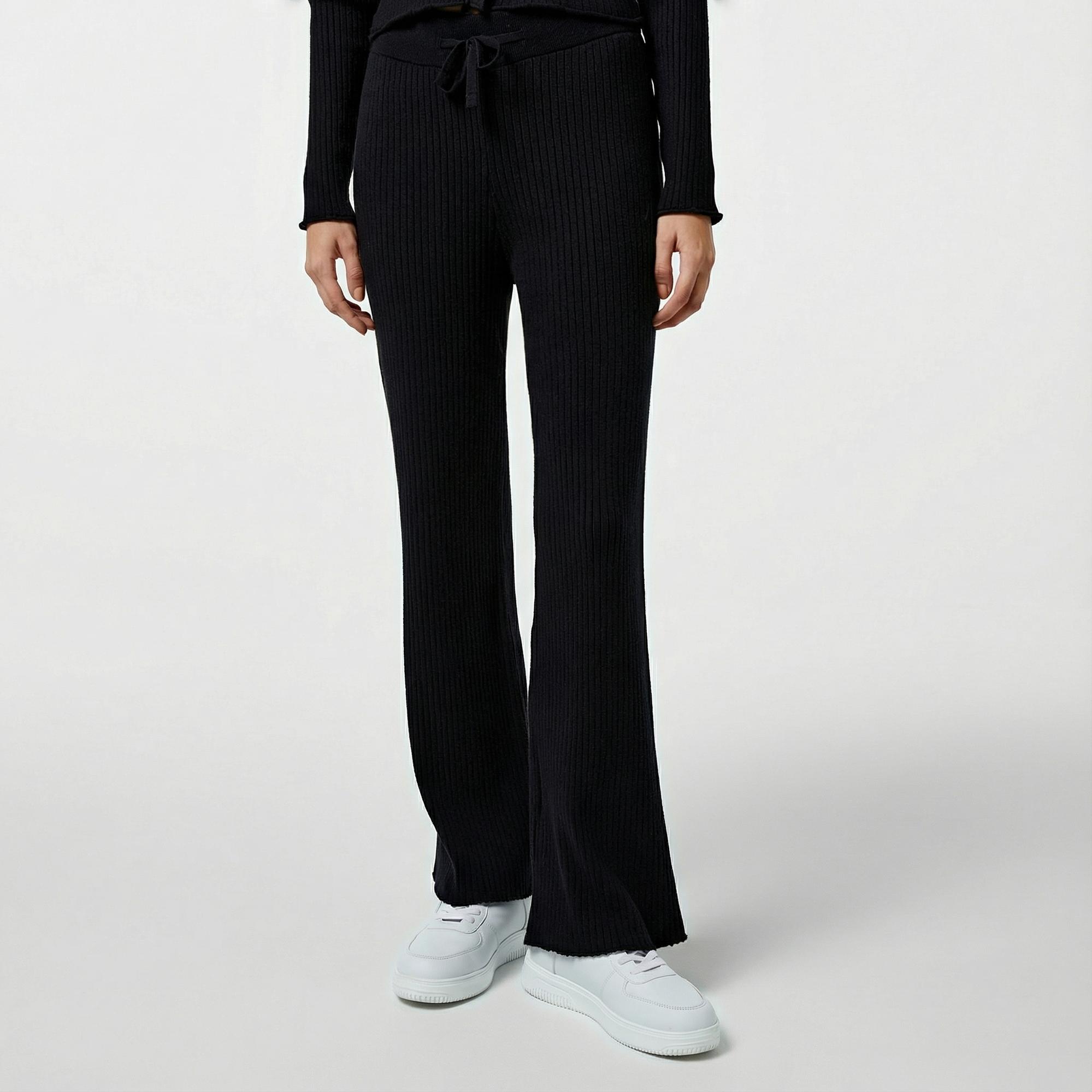 Nautica Kadın Siyah Regular Fit Pantolon