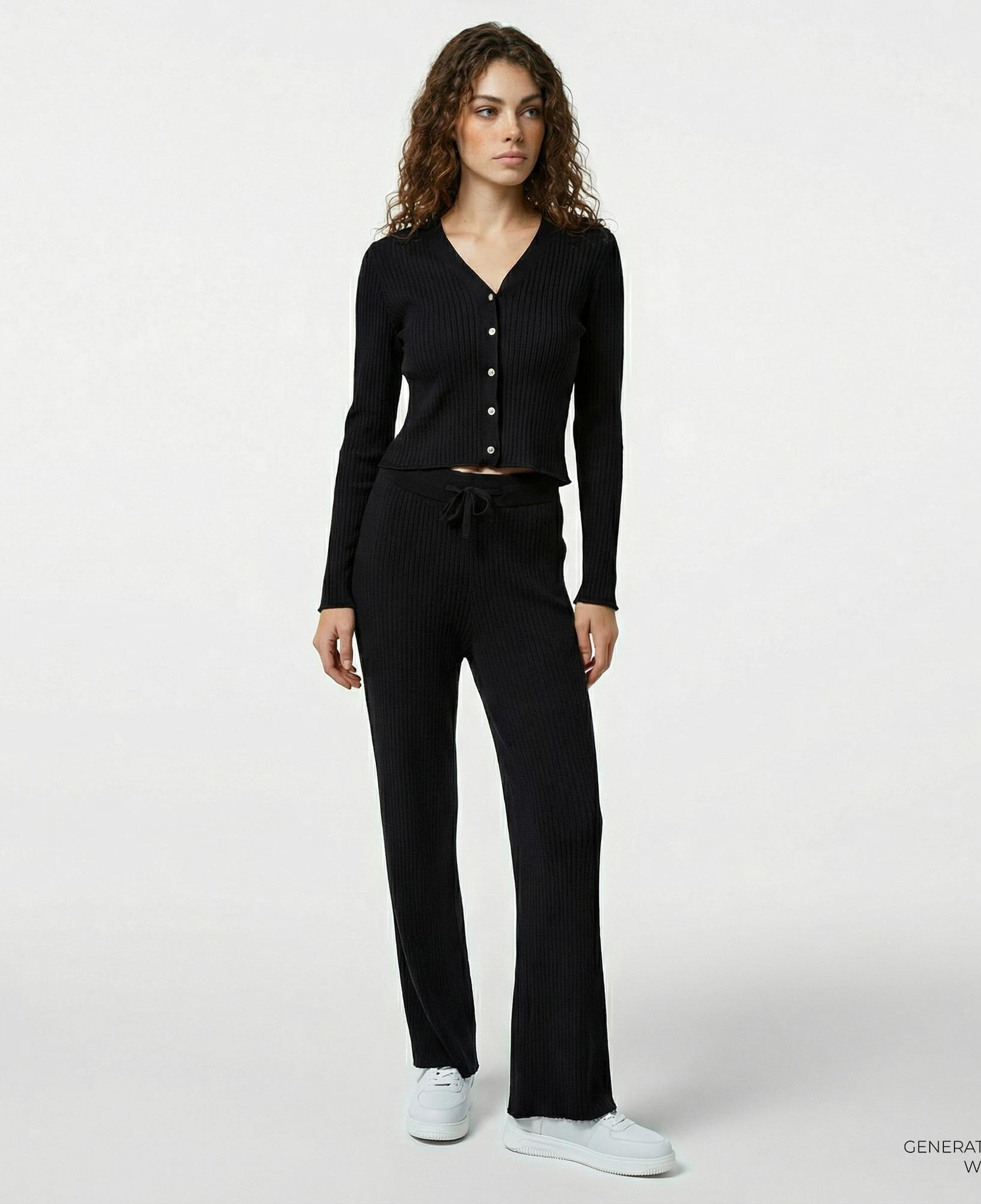 Nautica Kadın Siyah Regular Fit Pantolon