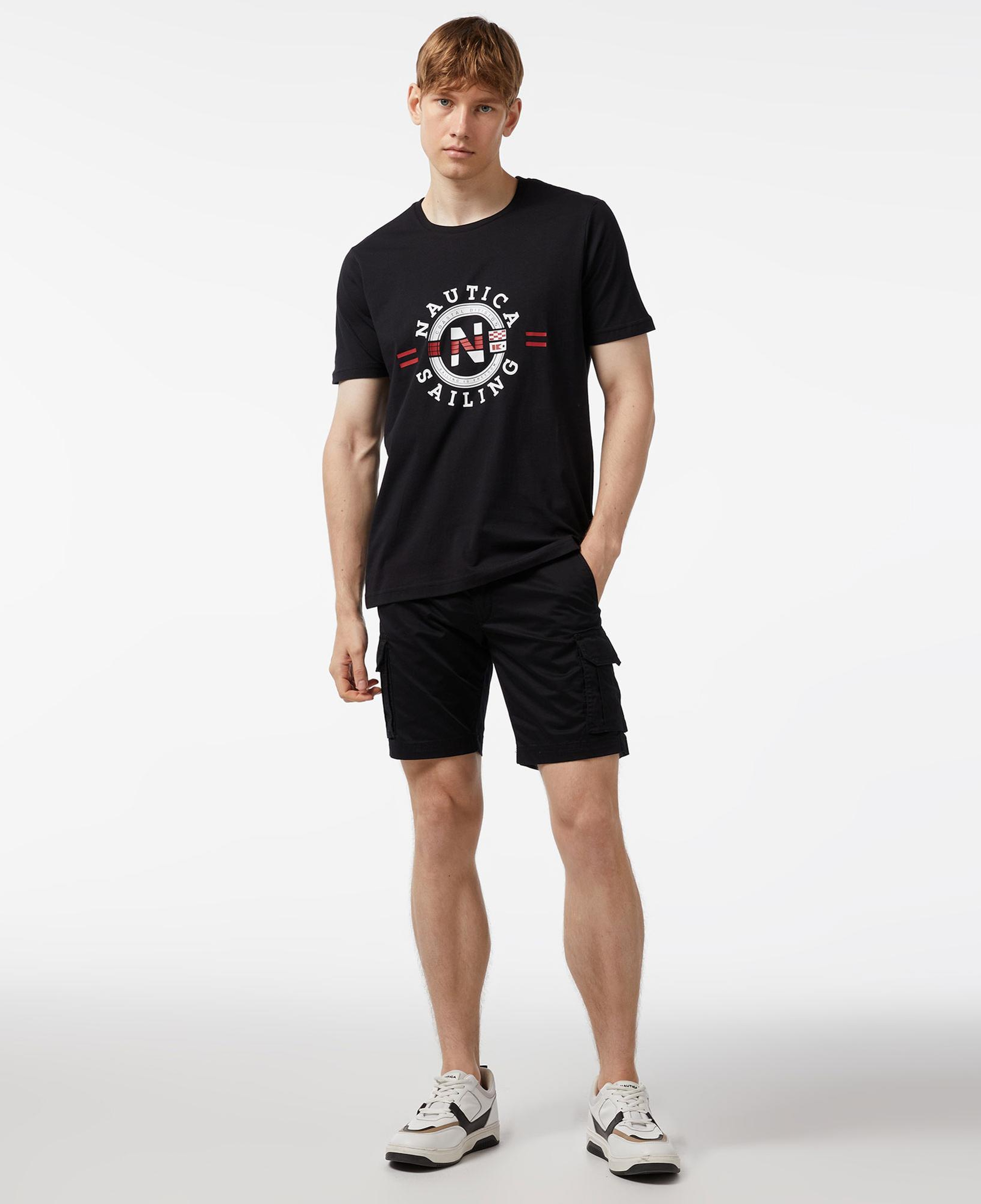 Nautica Erkek Siyah Regular Fit Şort