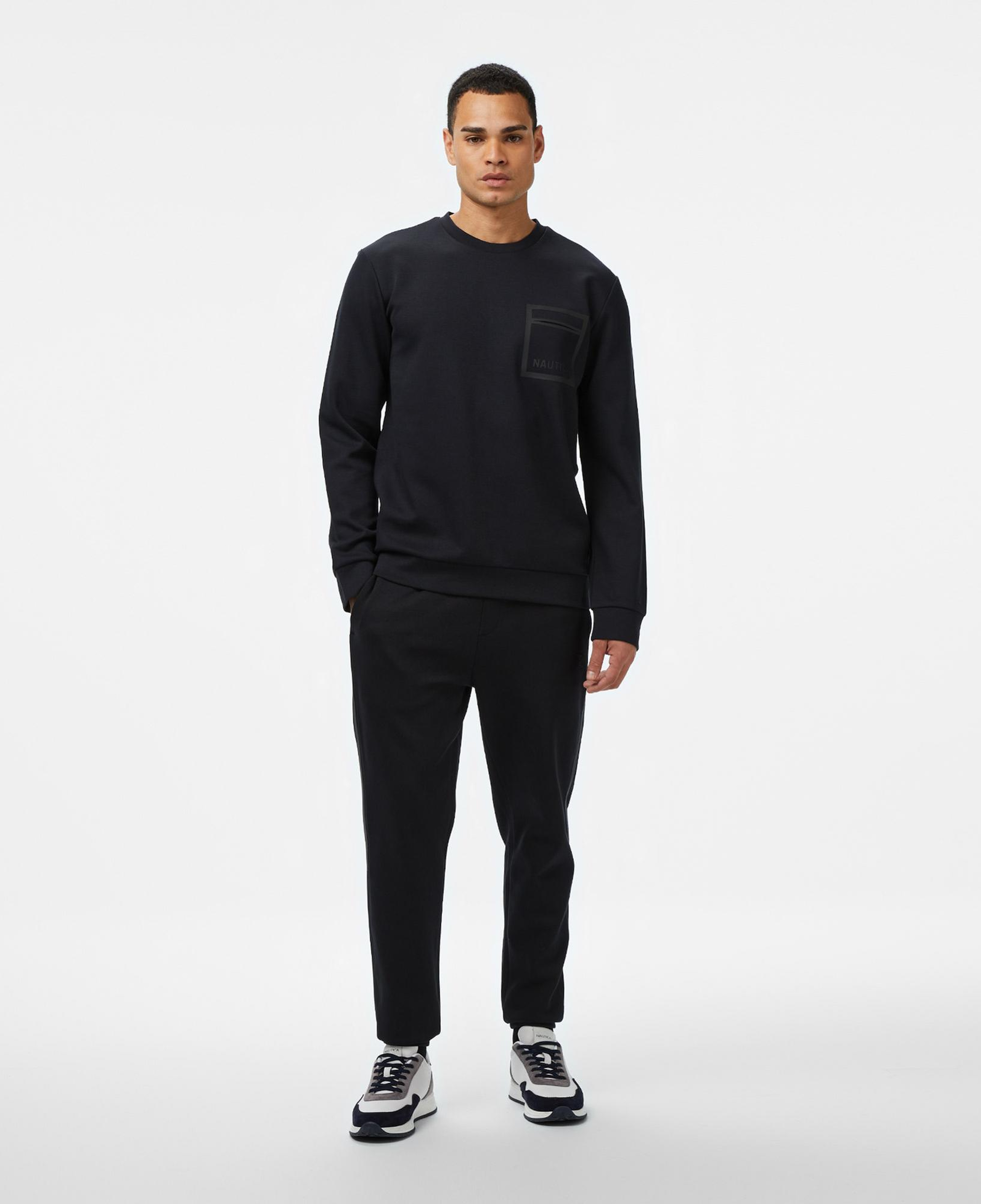 Nautica Erkek Siyah Classic Fit Sweatshirt