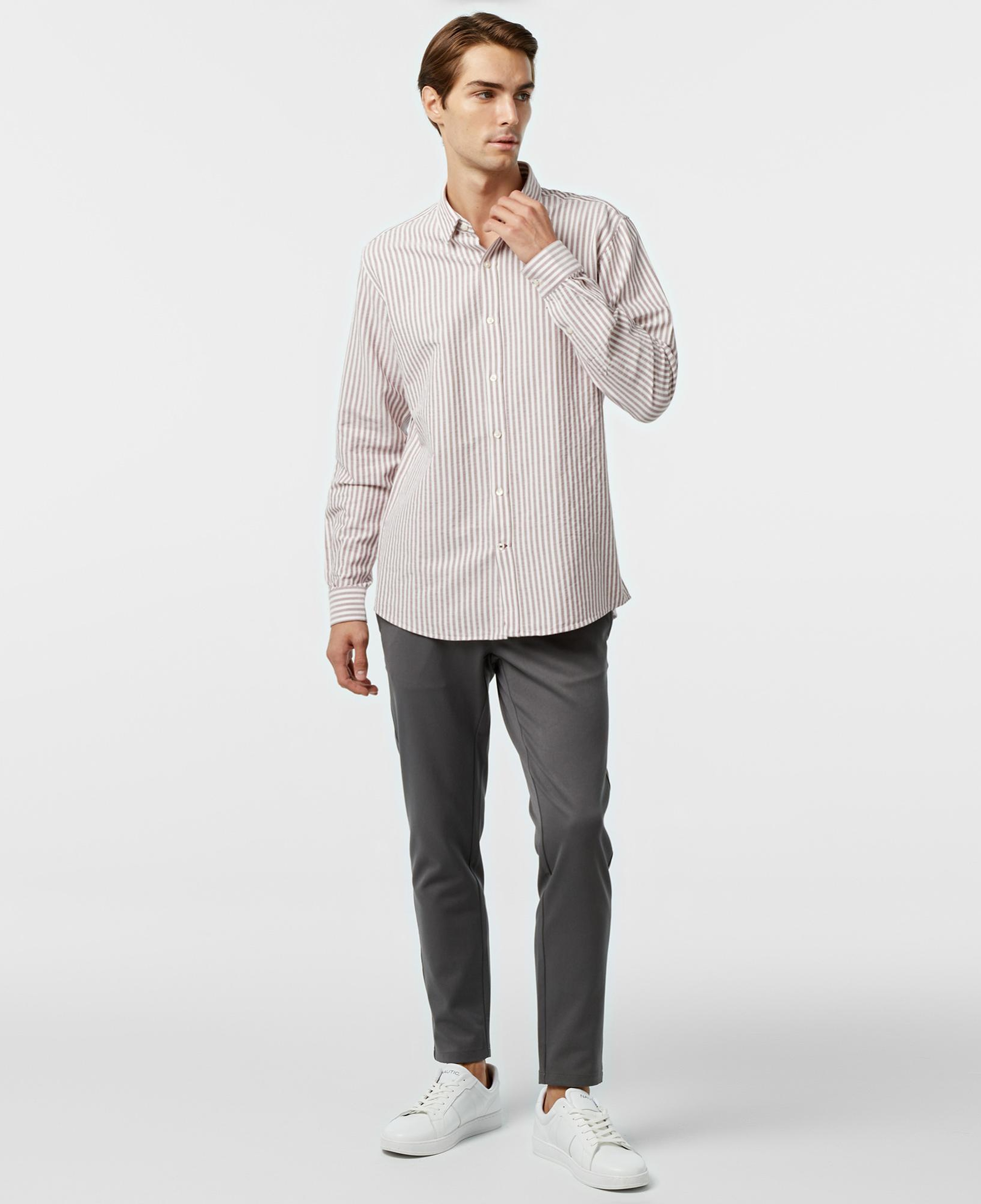 Nautica Erkek Bordo Classic Fit Gömlek