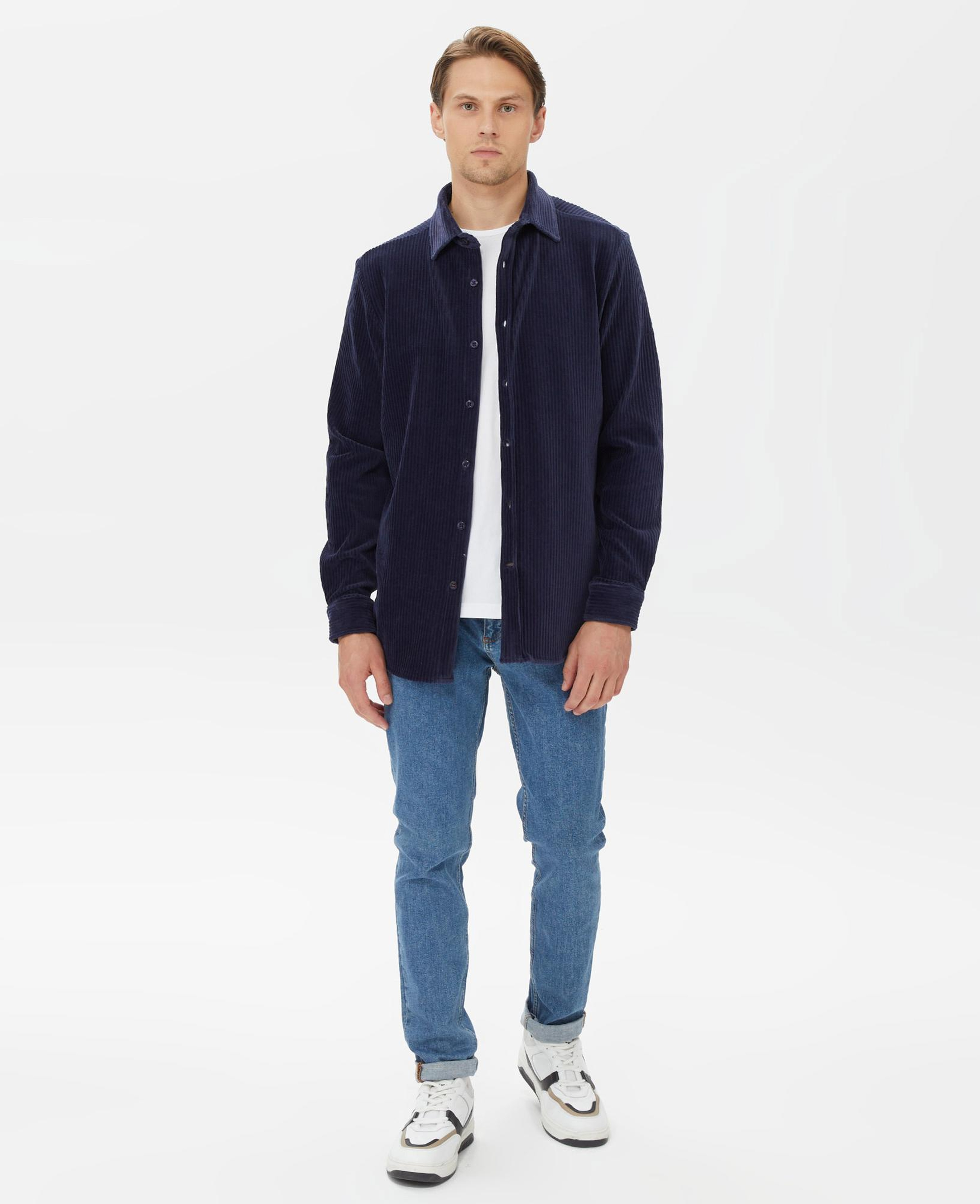 Nautica Erkek Lacivert Slim Fit Gömlek