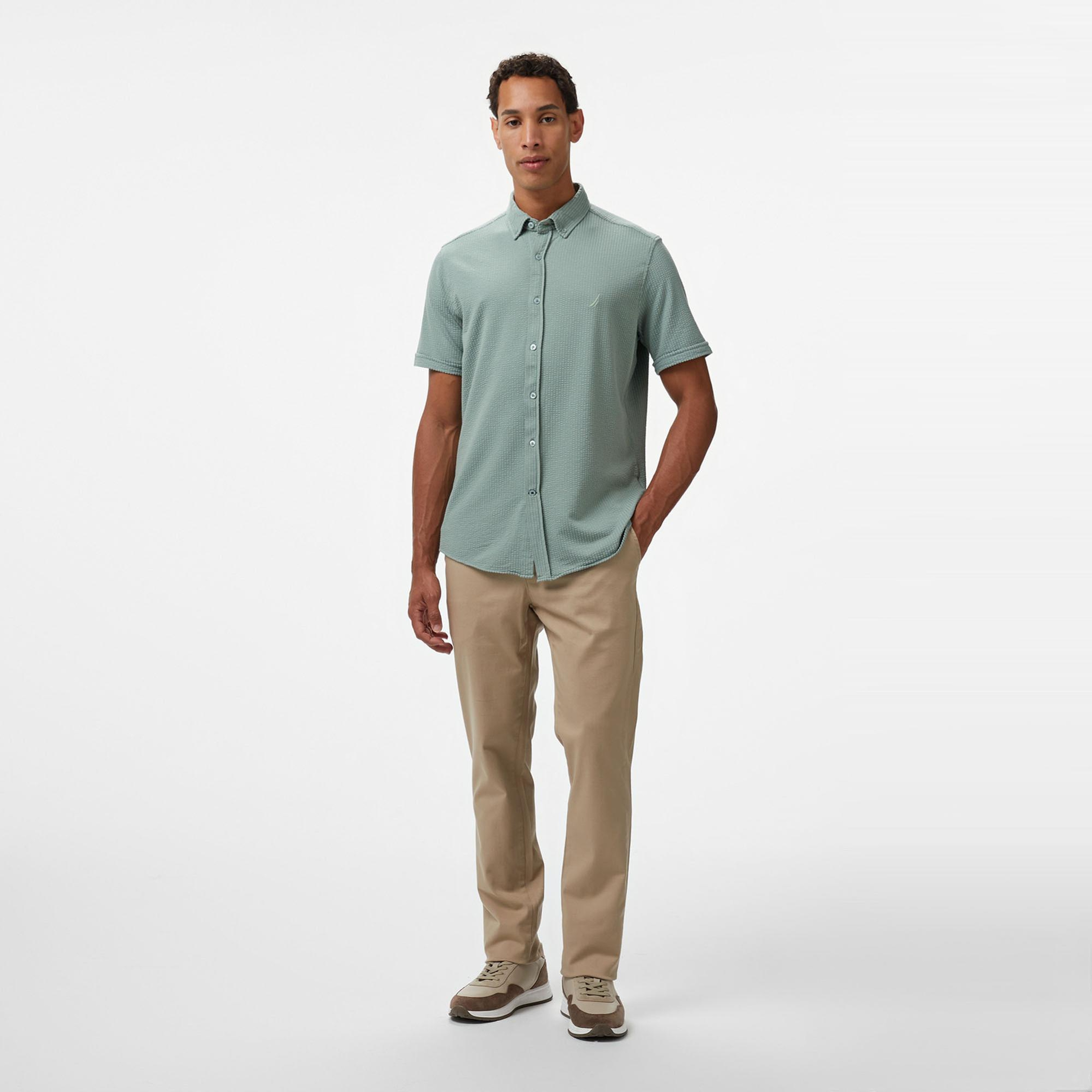 Nautica Erkek Yeşil Classic Fit Gömlek