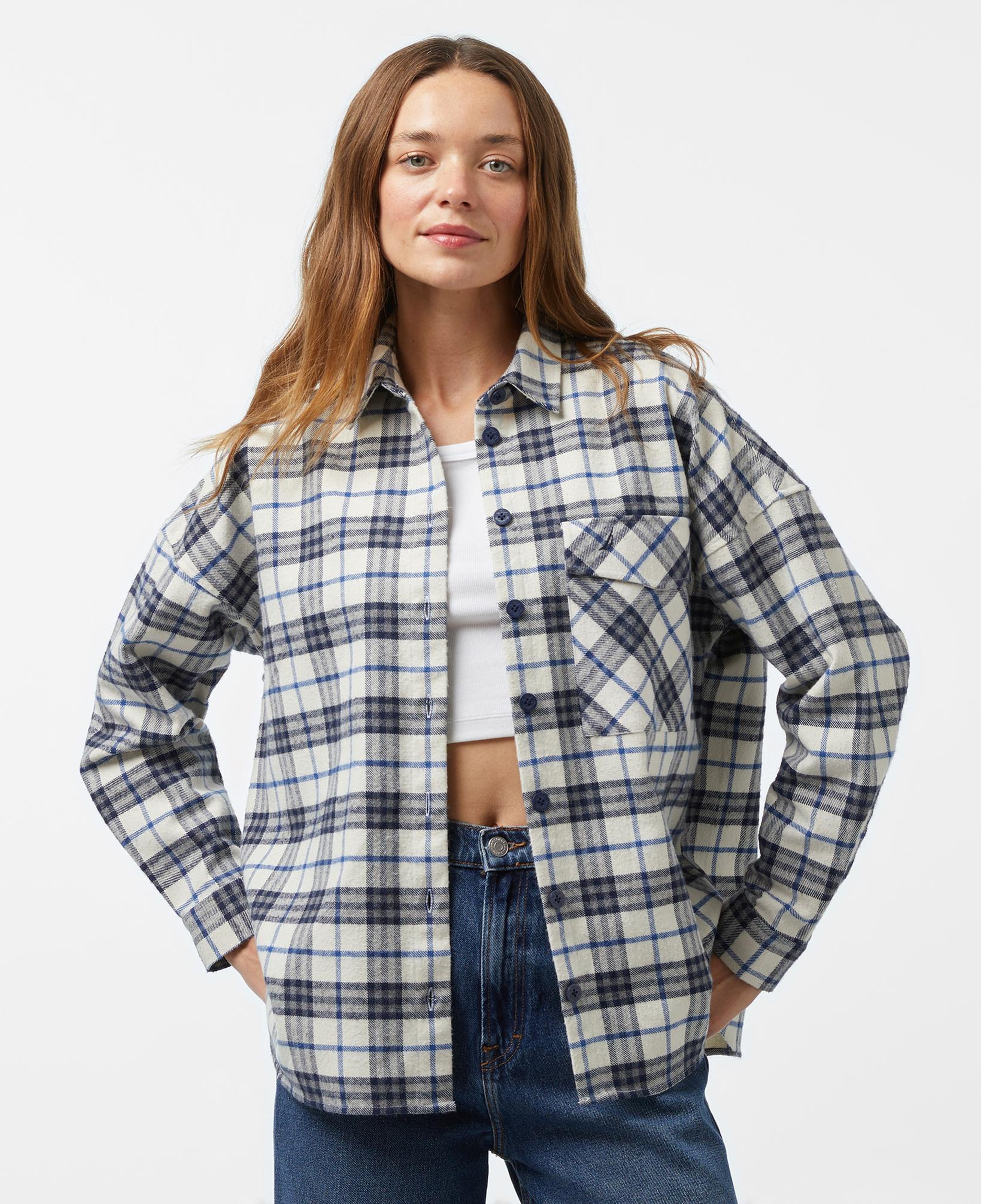 Nautica Kadın Beyaz Oversize Fit Gömlek