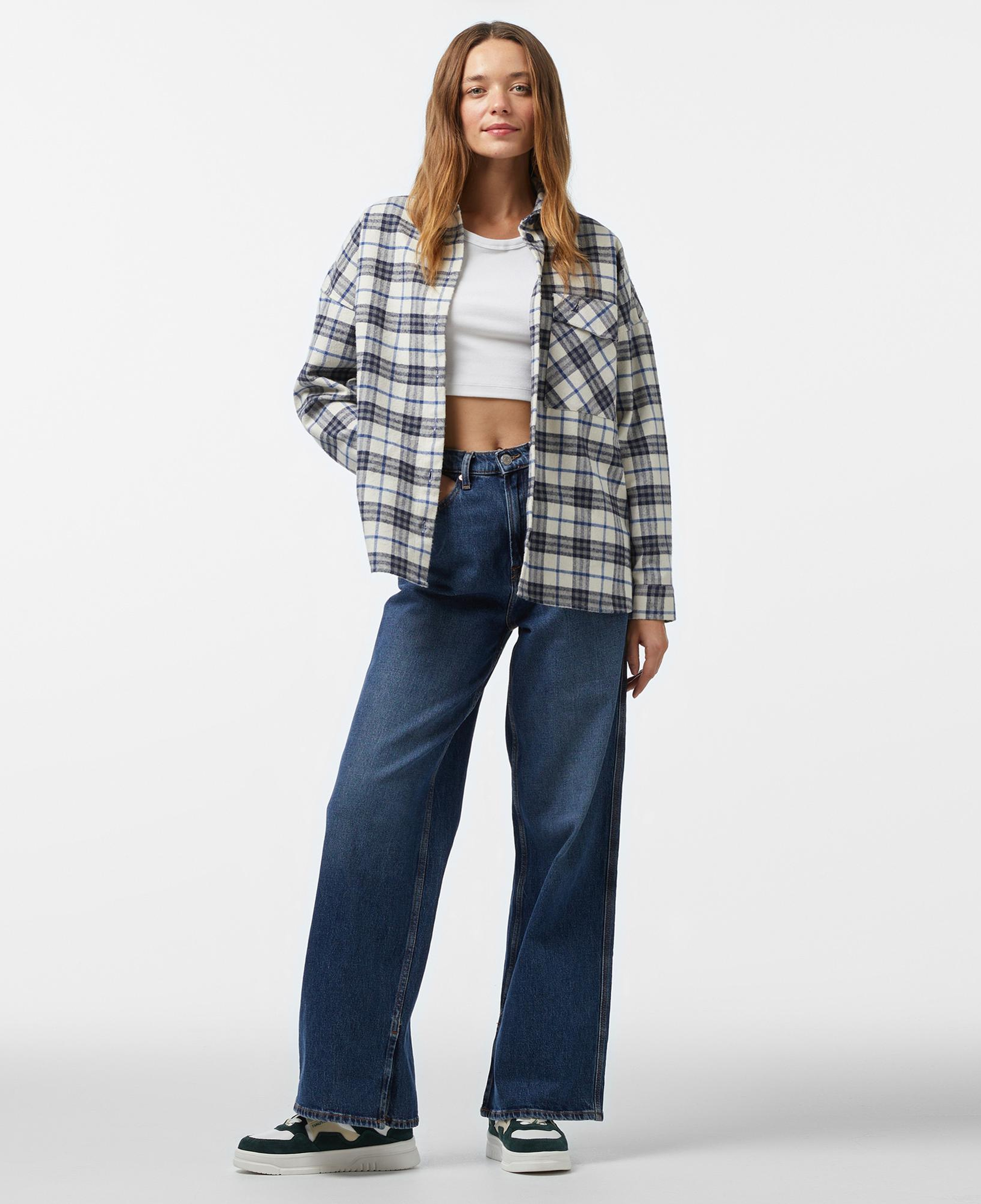 Nautica Kadın Beyaz Oversize Fit Gömlek