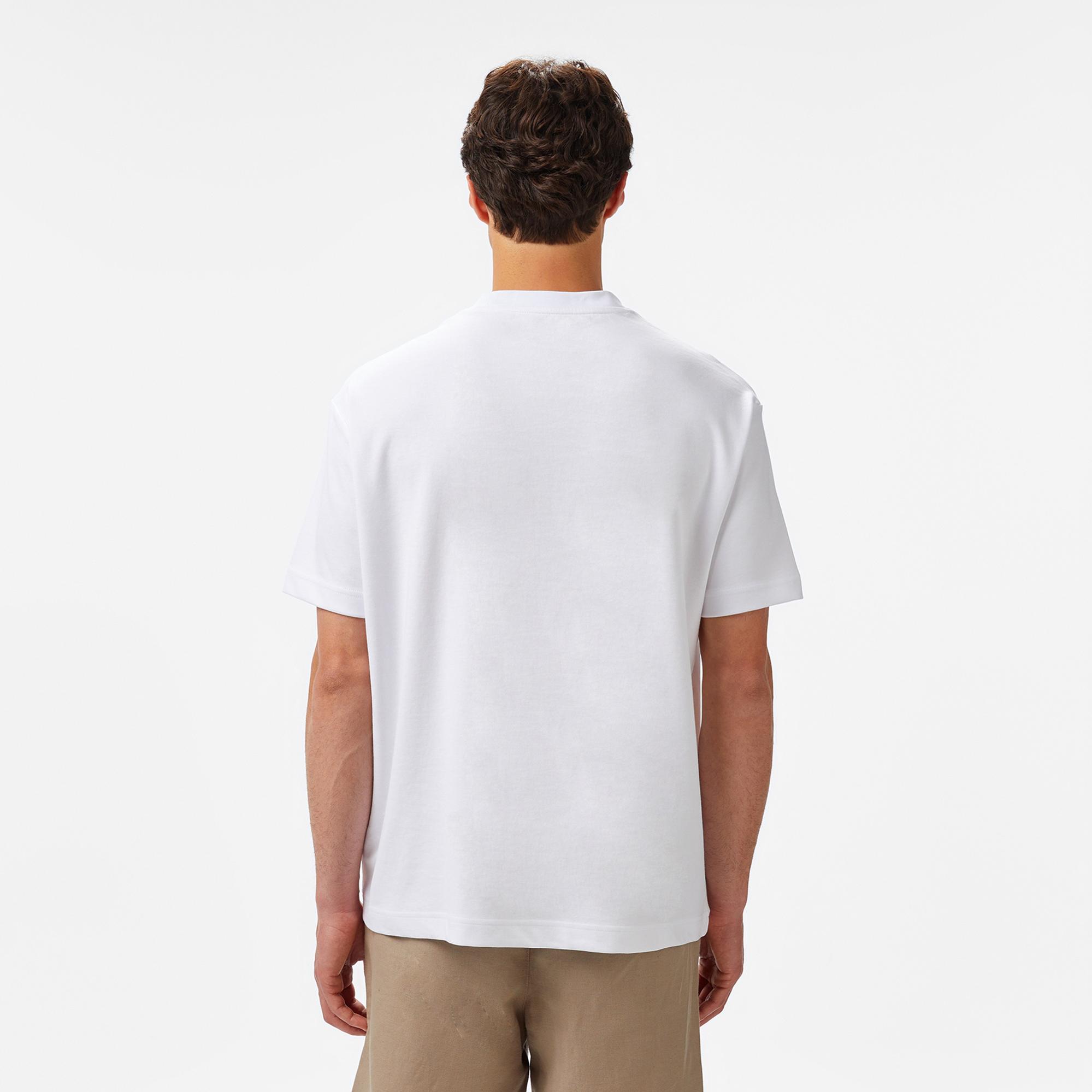 Nautica Erkek Beyaz Oversize Fit T-Shirt