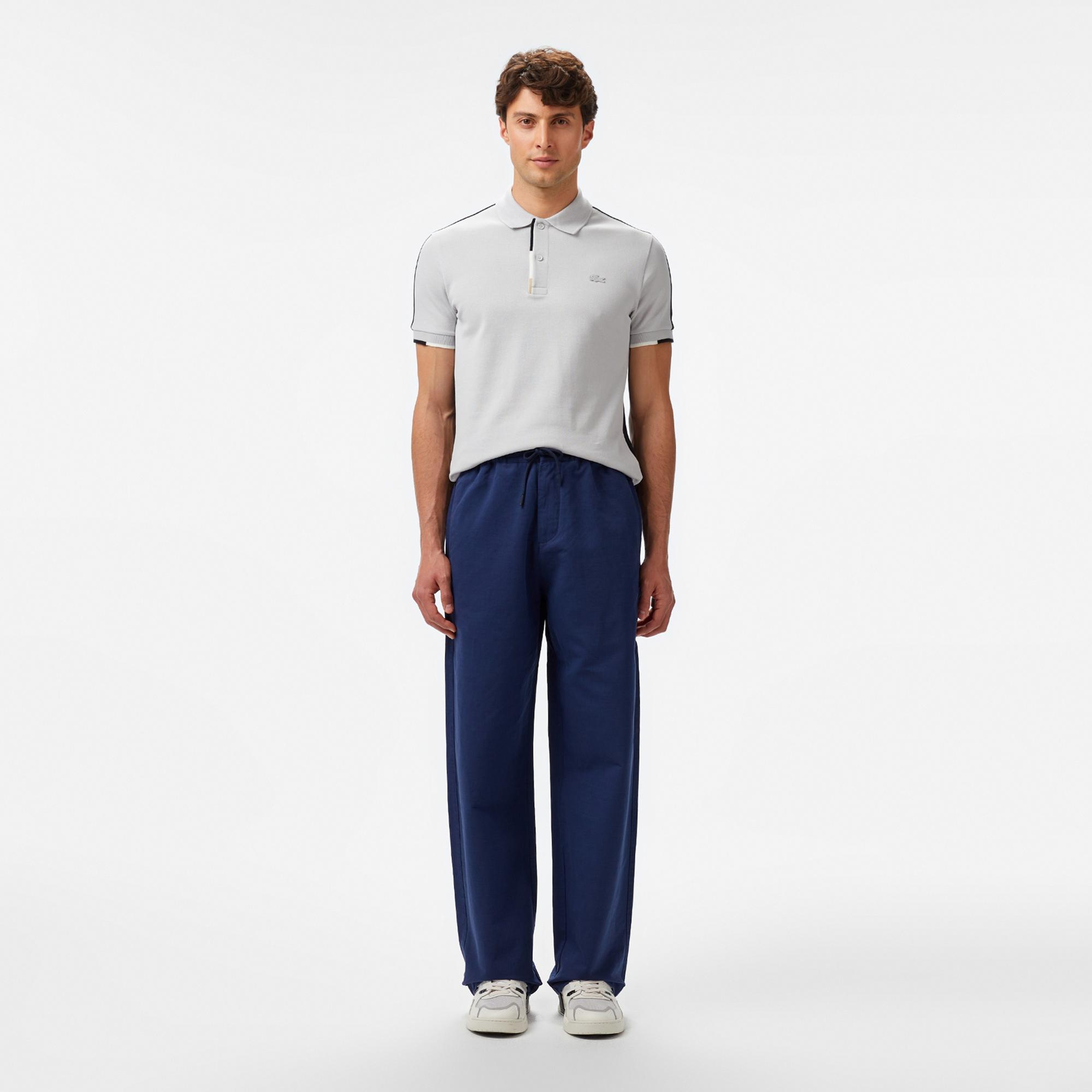 Lacoste Erkek Regular Fit Renk Bloklu Gri Polo