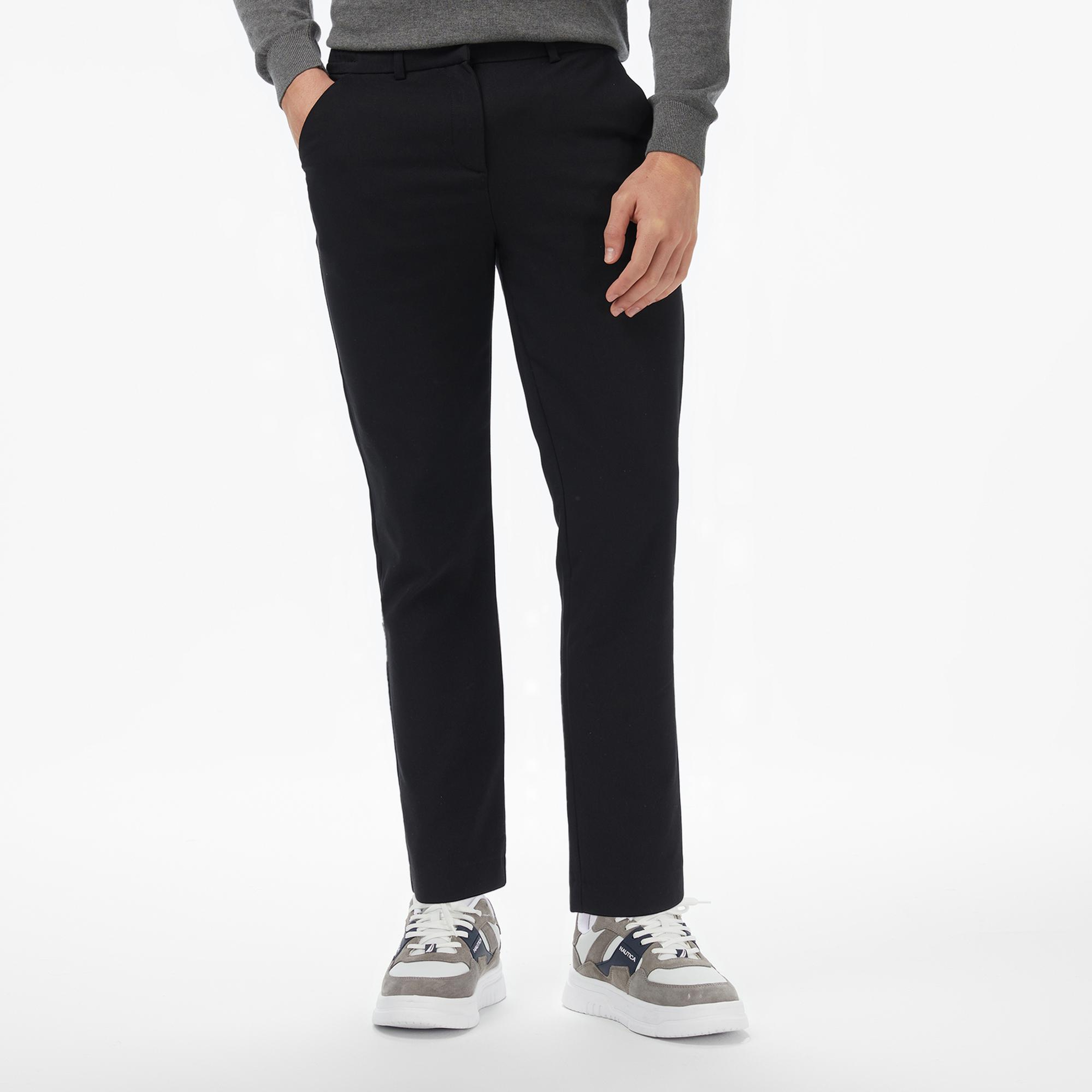 Nautica Kadın Siyah Classic Fit Pantolon