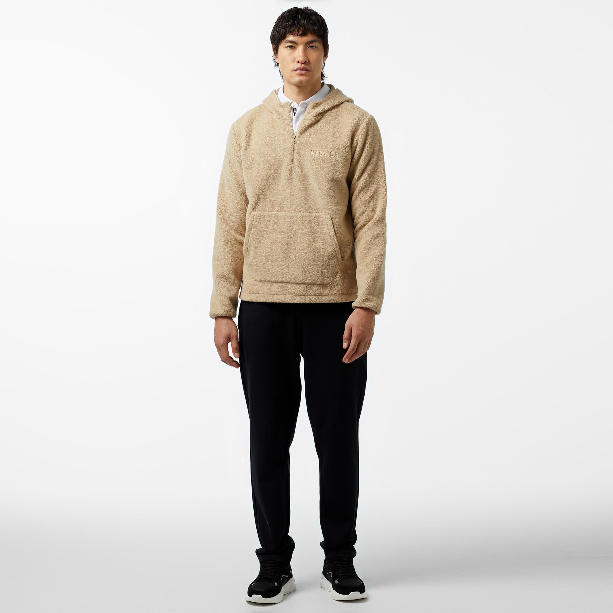 Nautica Erkek Bej Regular Fit Sweatshirt