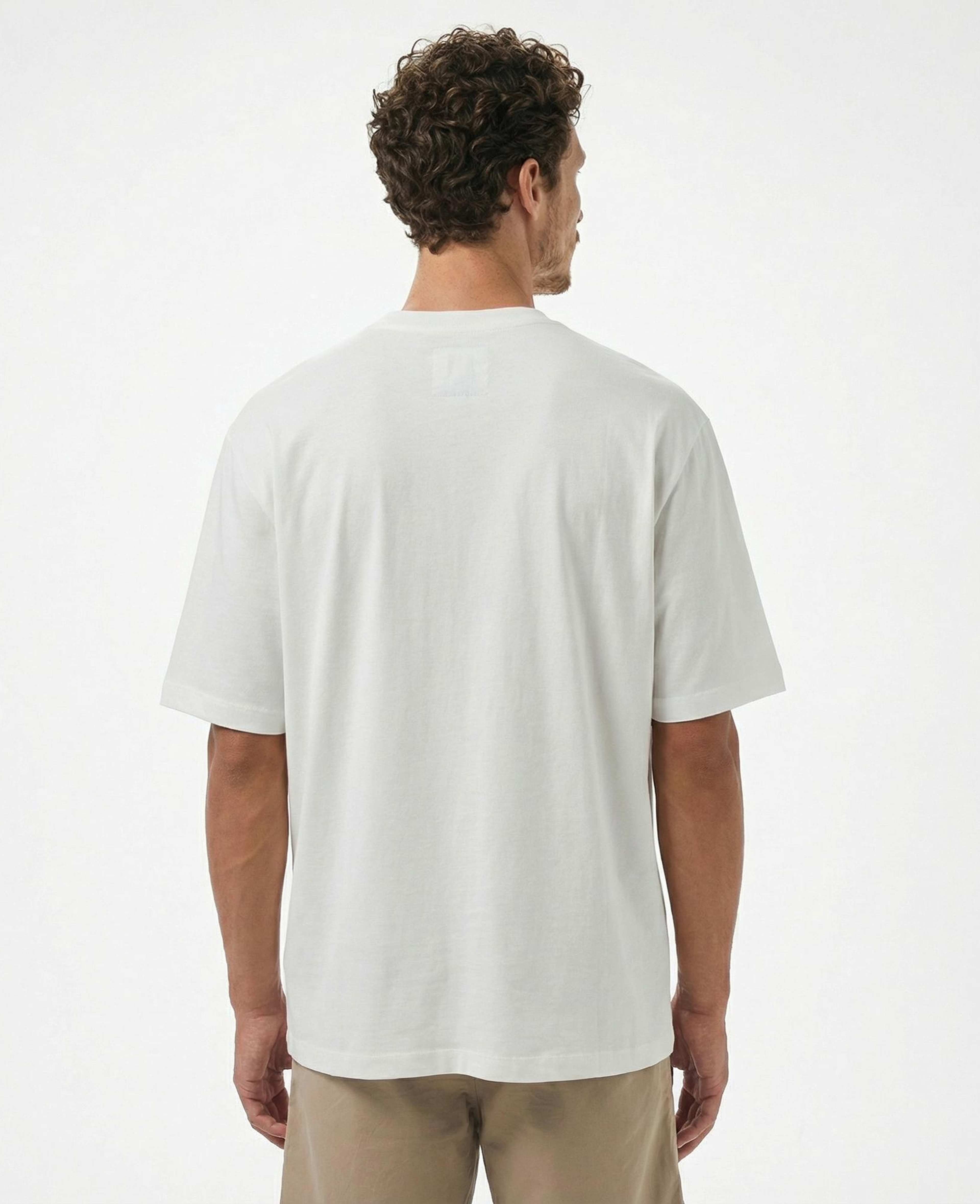 Armani Exchange Erkek Beyaz Bisiklet Yaka T-Shirt