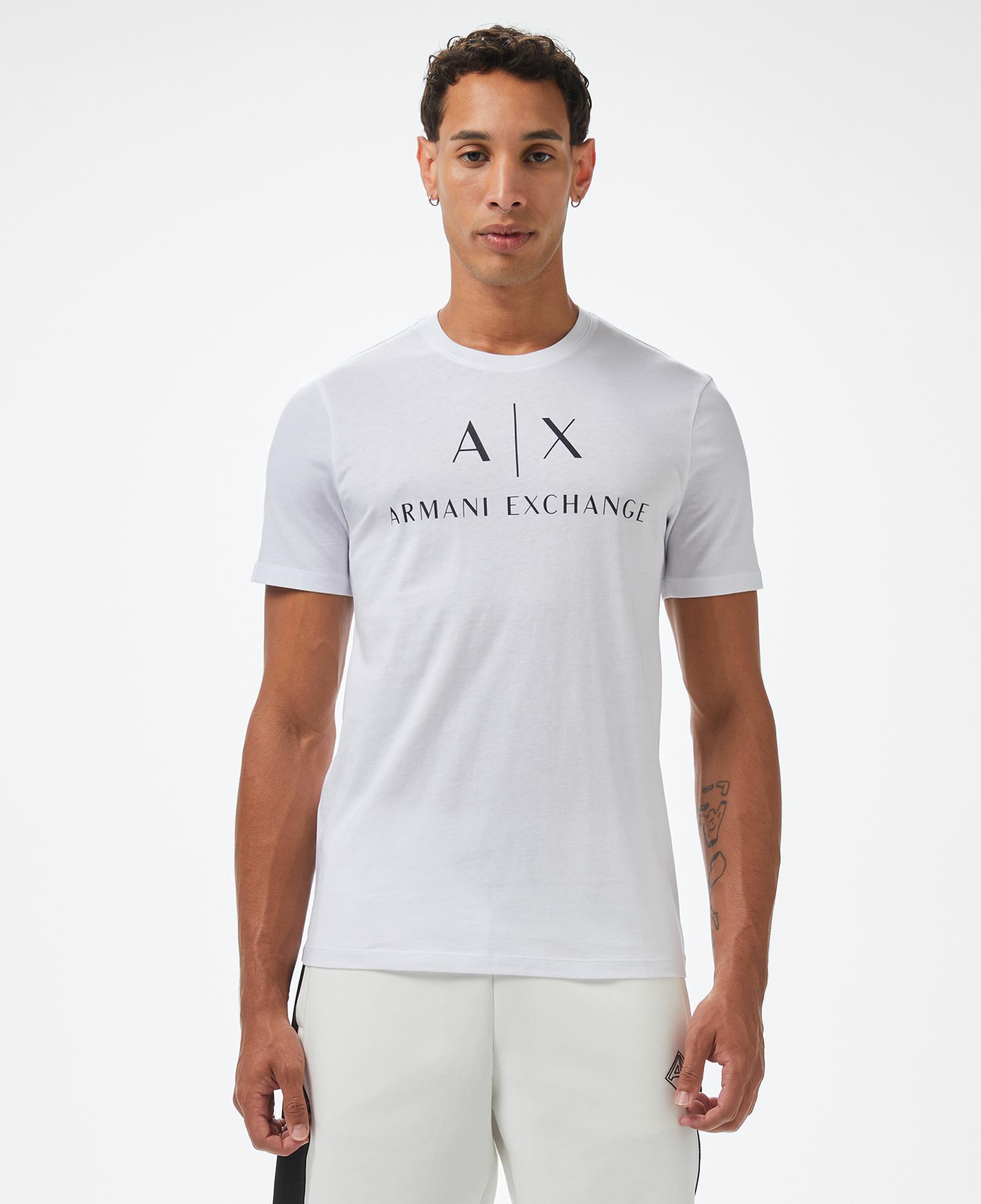 Armani Exchange Erkek Beyaz T-Shirt