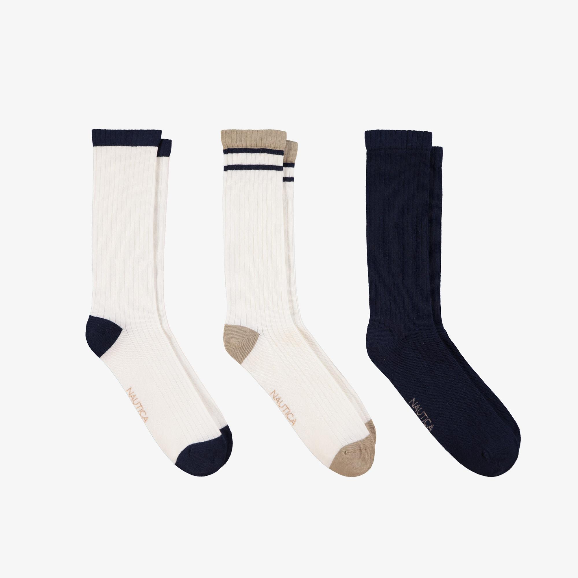 Nautica Unisex Krem Rengi Çorap