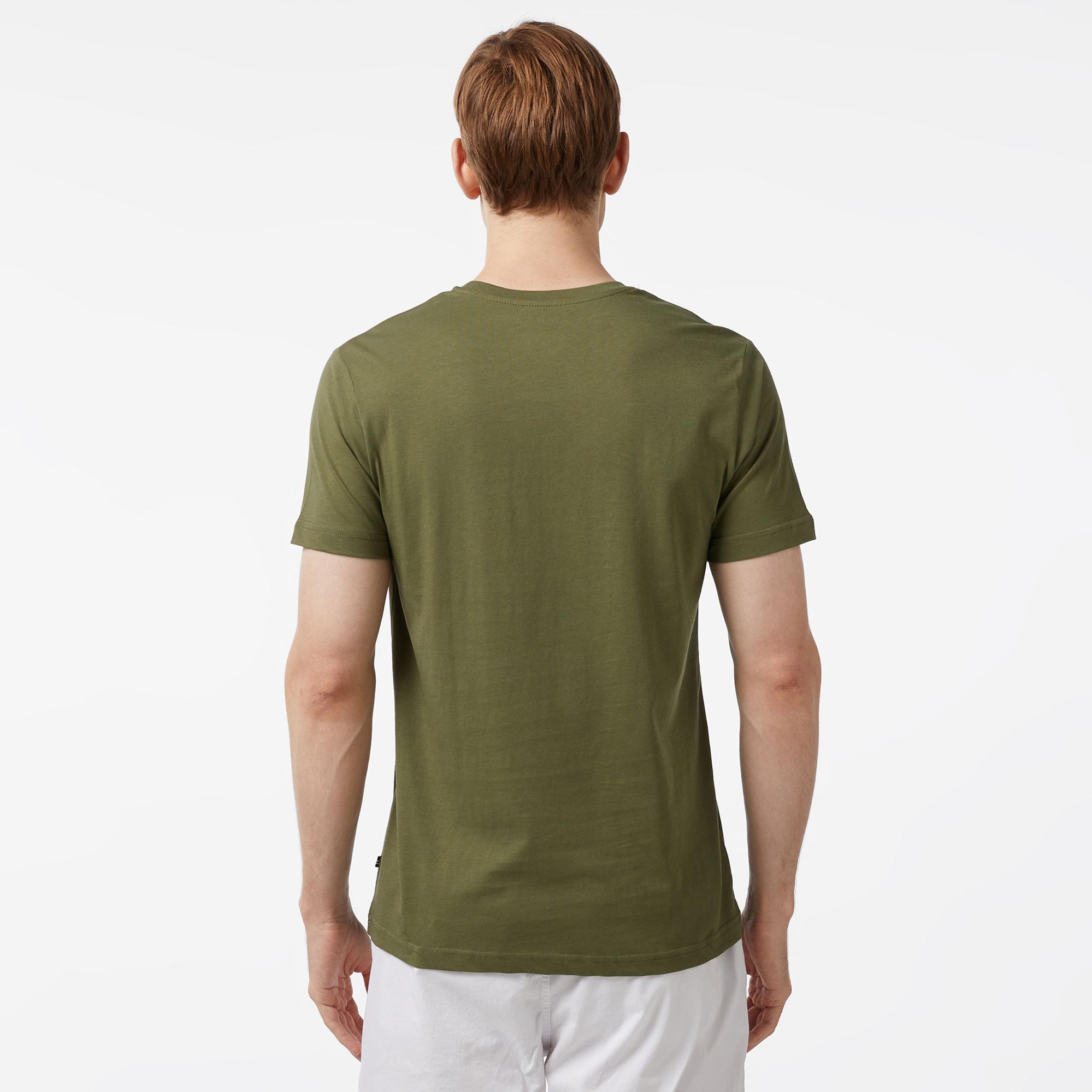 Nautica Erkek Yeşil Standart Fit Kısa Kollu Baskılı T-Shirt