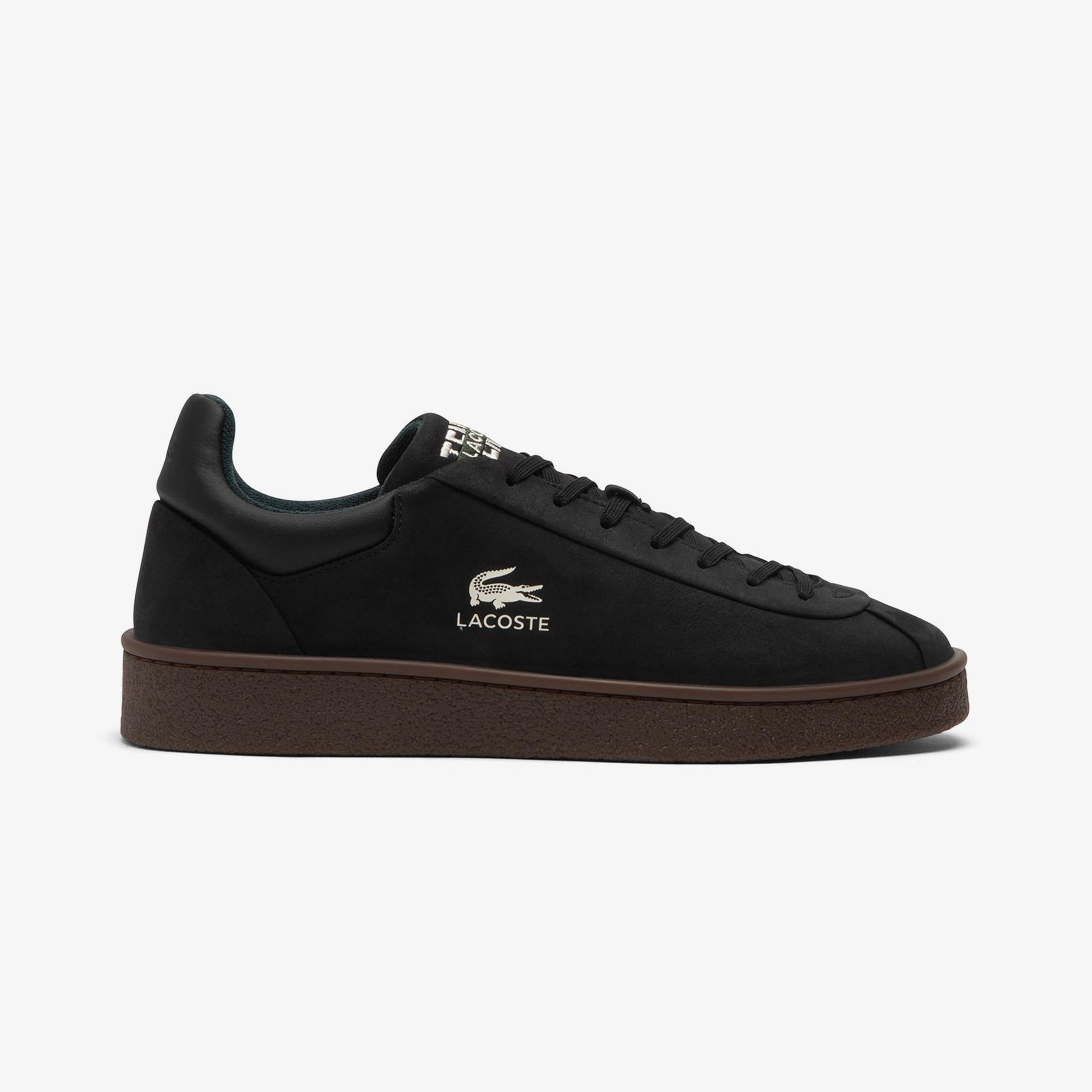 Lacoste Baseshot Premium Erkek Siyah Sneaker