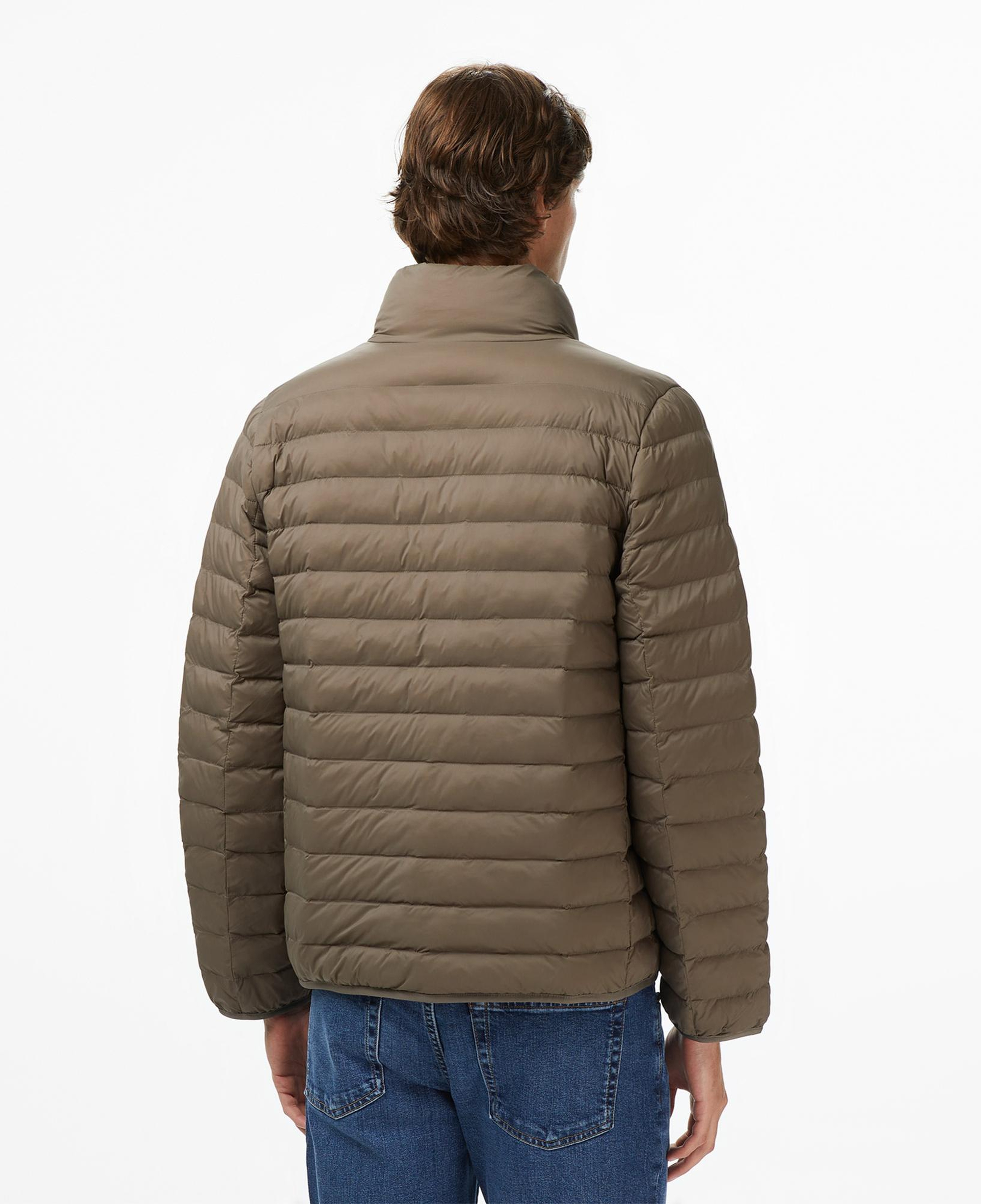 Calvin Klein Nylon Channeled Puffer Erkek Haki Mont