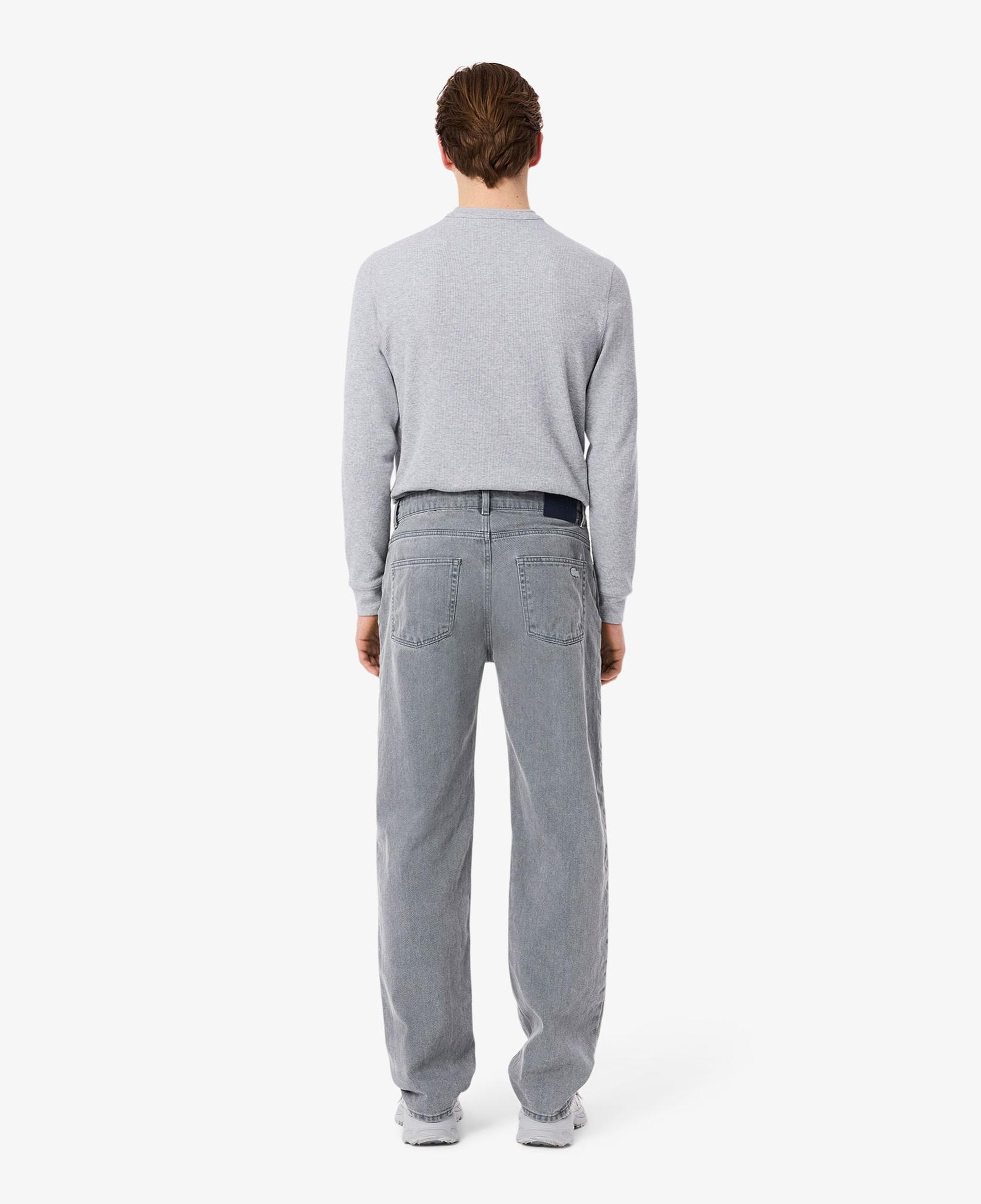 Lacoste Erkek Straight Fit Gri Jean Pantolon