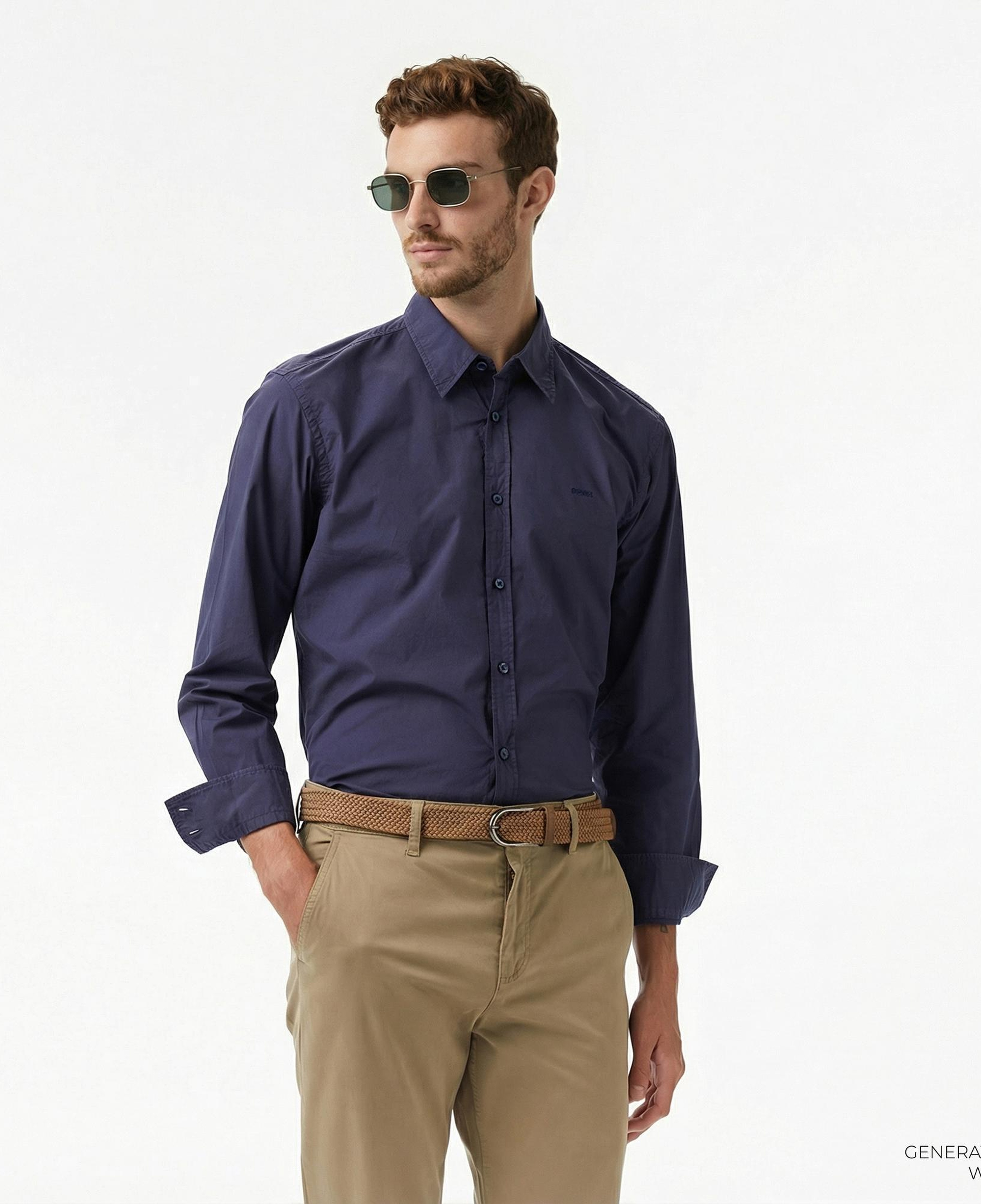 Boss Relegant 6 Erkek Lacivert Gömlek