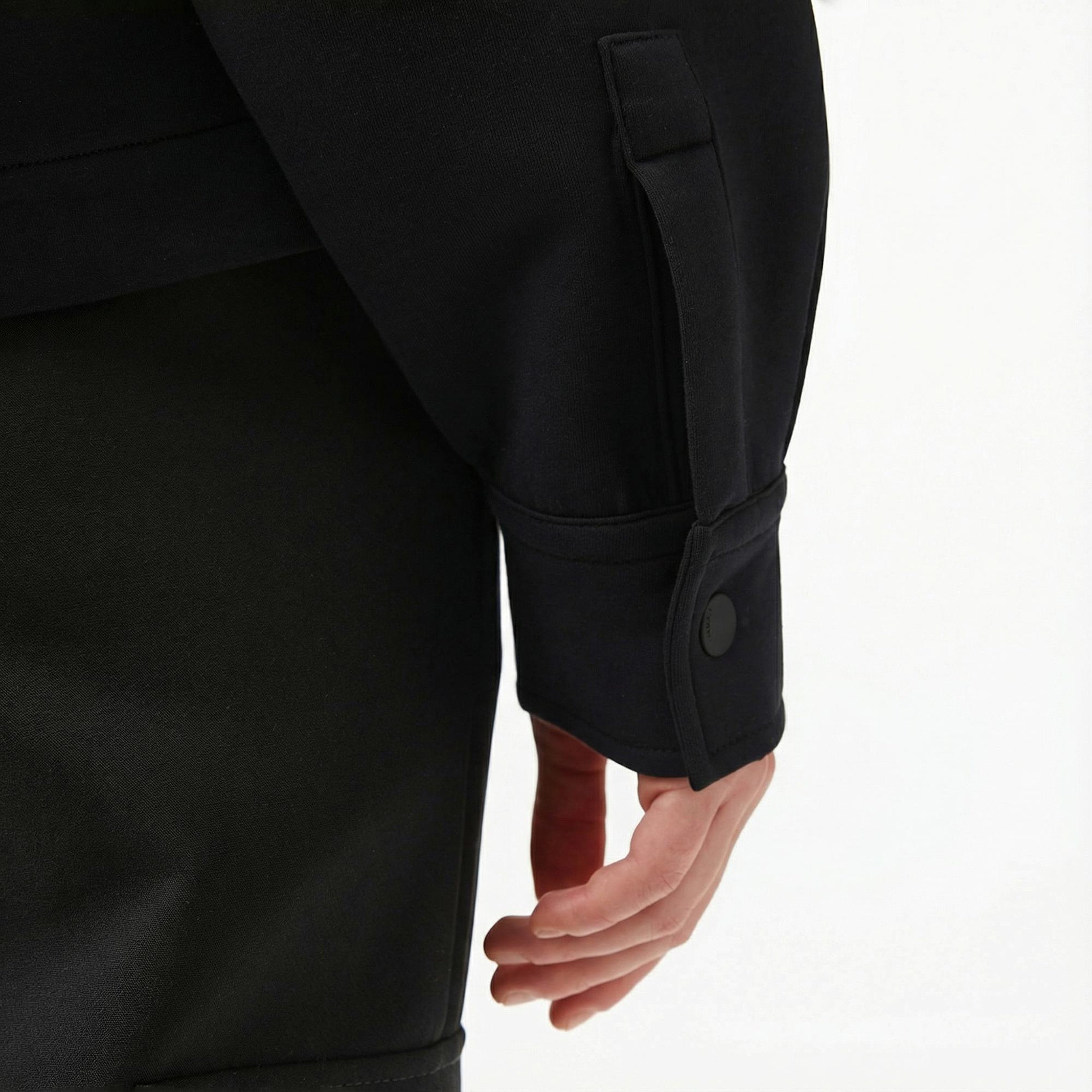 Lacoste Kadın Relaxed Fit Kapüşonlu Beyaz Ceket