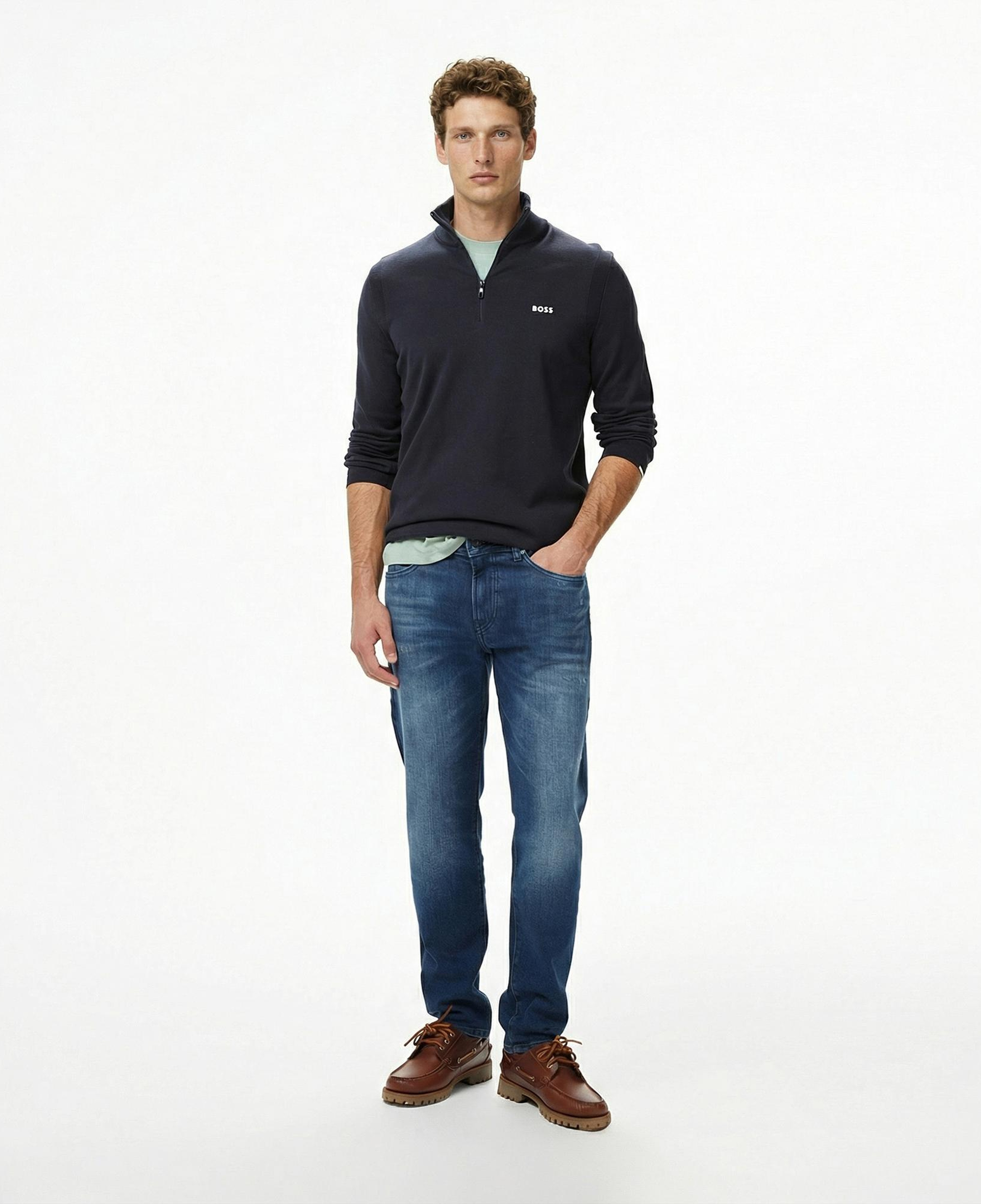 Boss Ever-X Erkek Lacivert Triko