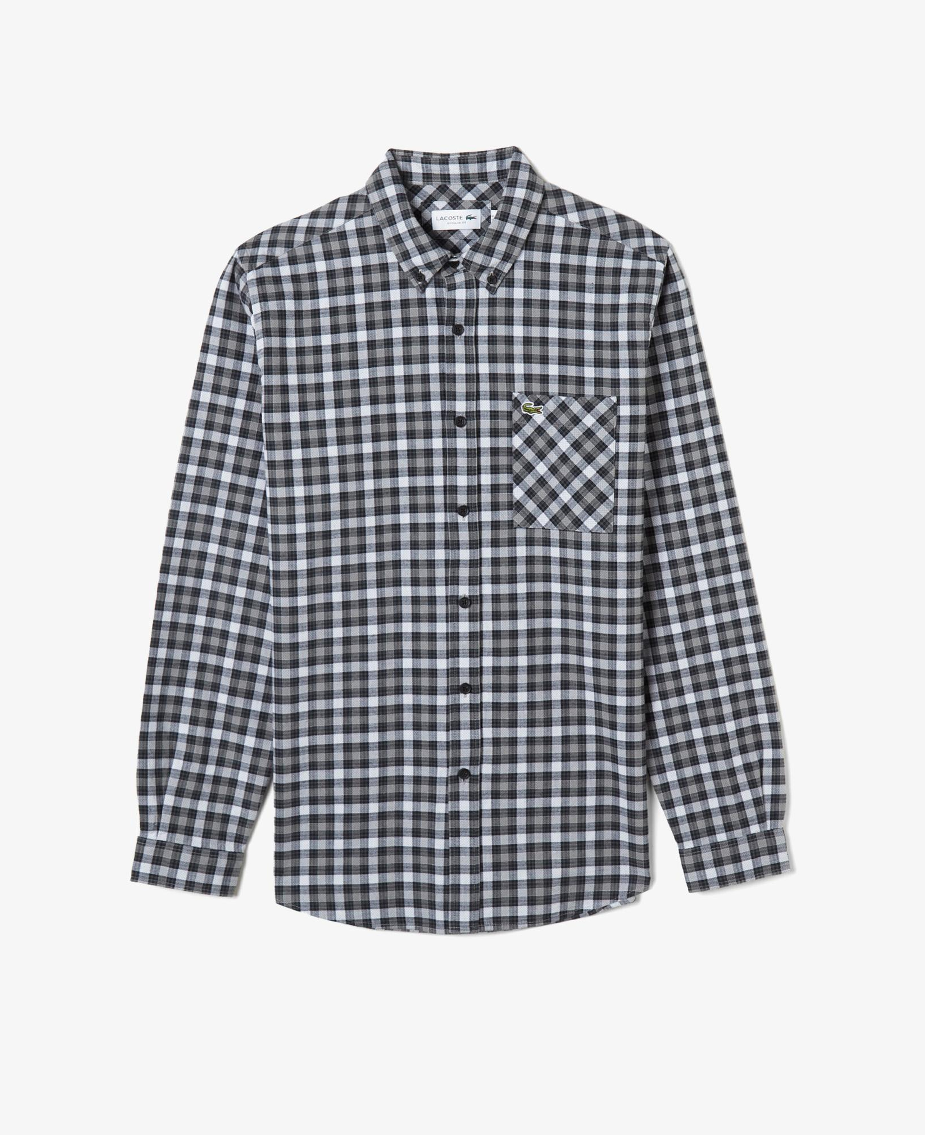 Lacoste Erkek Regular Fit Ekose Siyah Gömlek