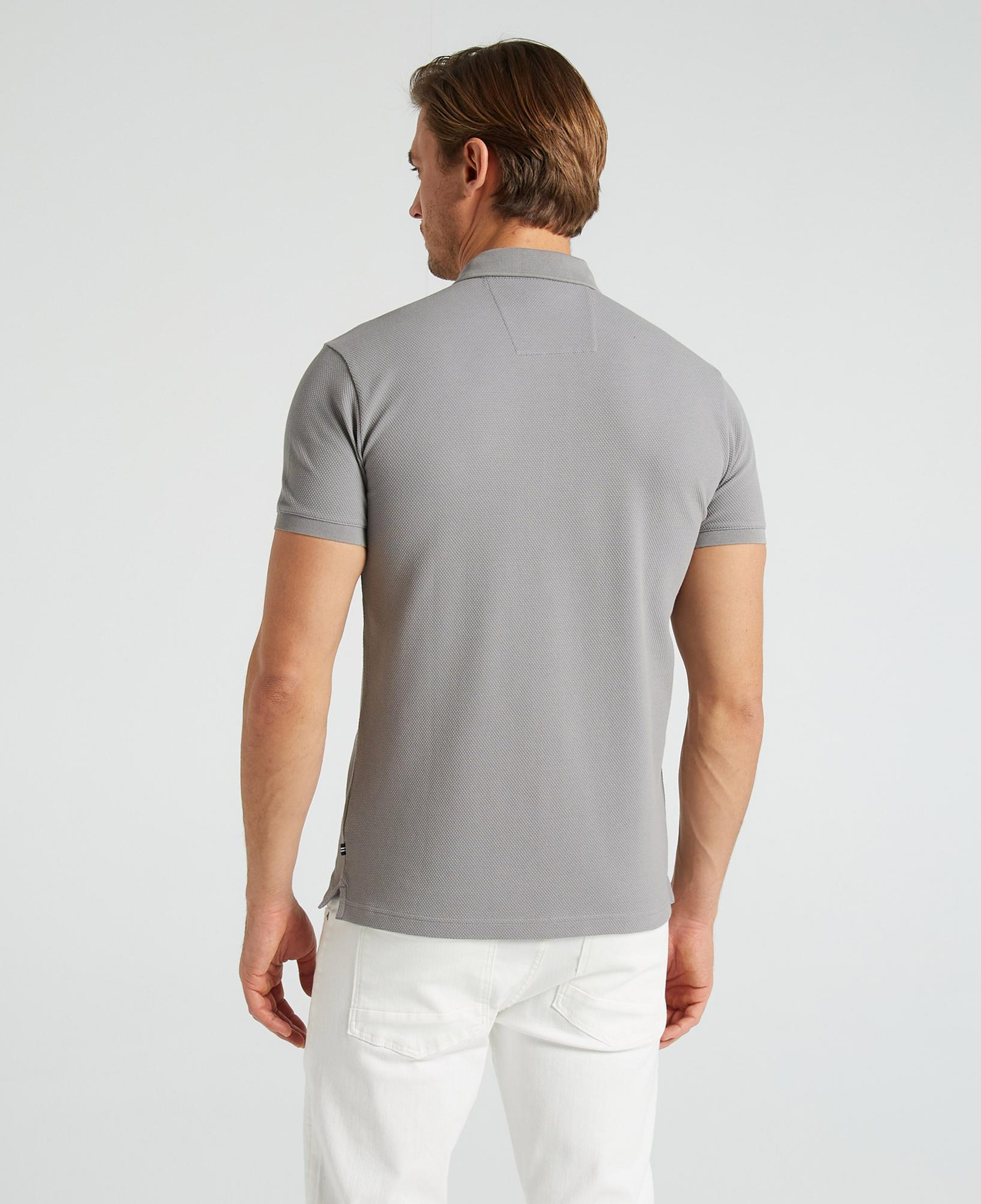 Nautica Erkek Gri Slim Fit Kısa Kollu Polo Yaka T-Shirt