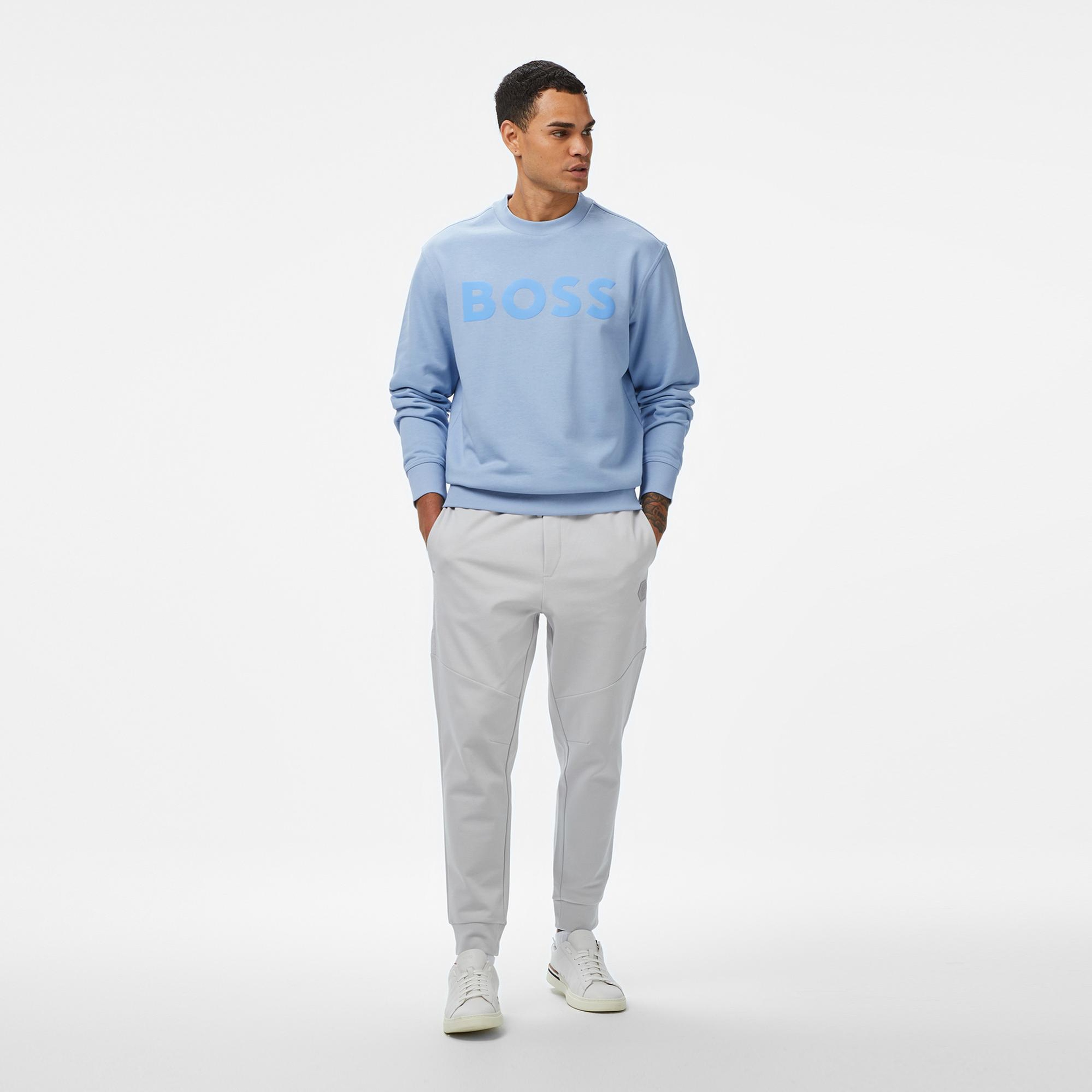 Boss Erkek Açık Mavi Sweatshirt