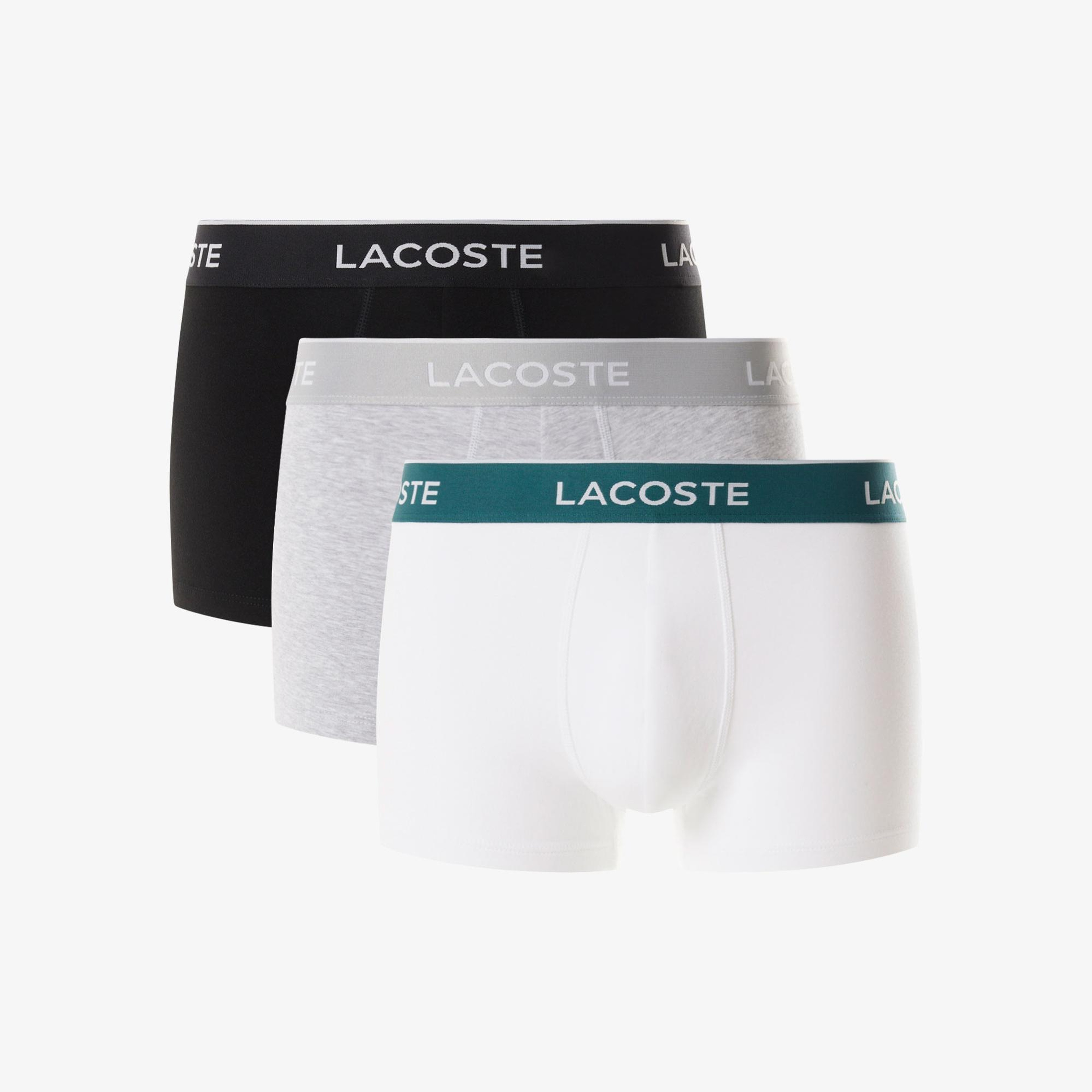 Lacoste Erkek 3'lü Renkli Boxer
