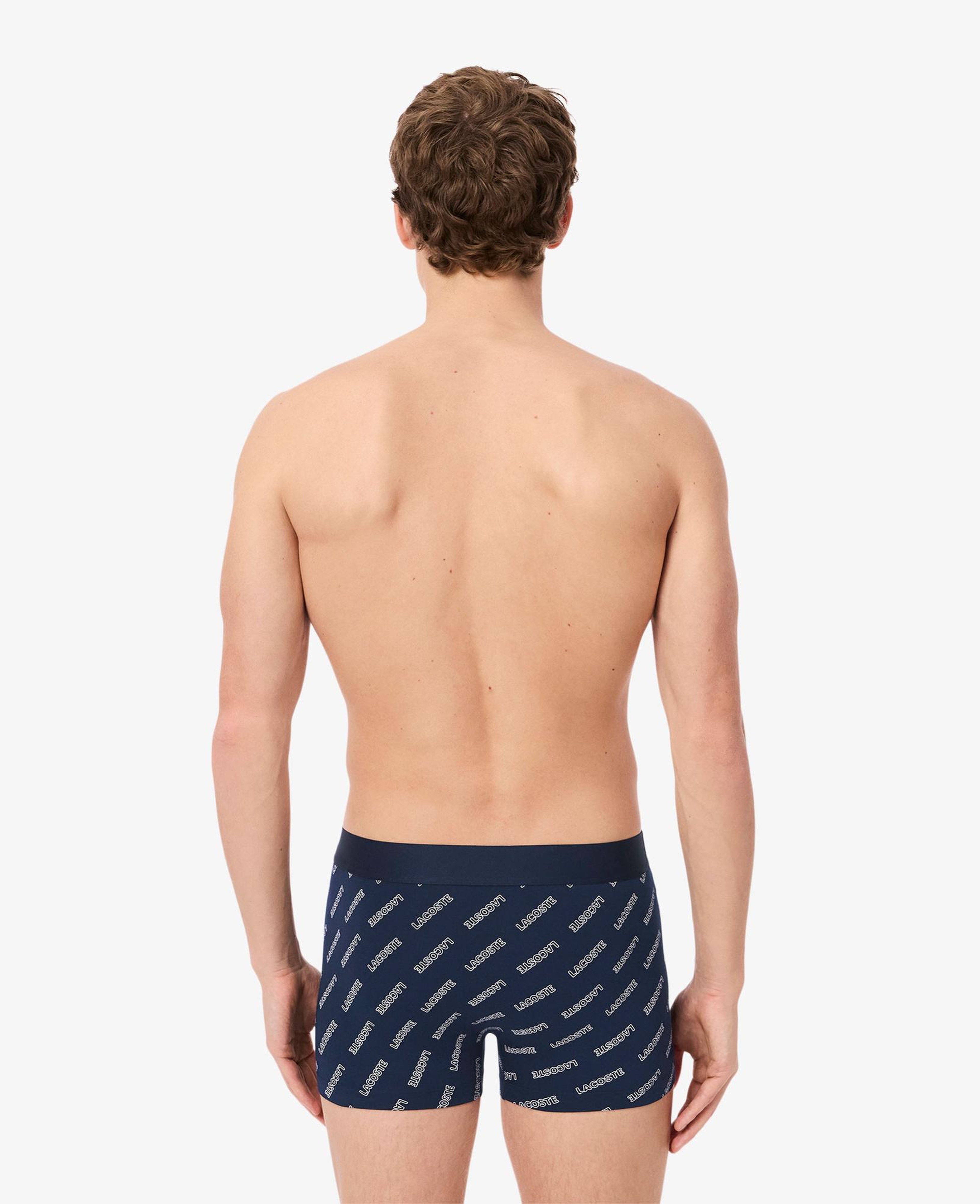 Lacoste Erkek Desenli 3'lü Renkli Boxer