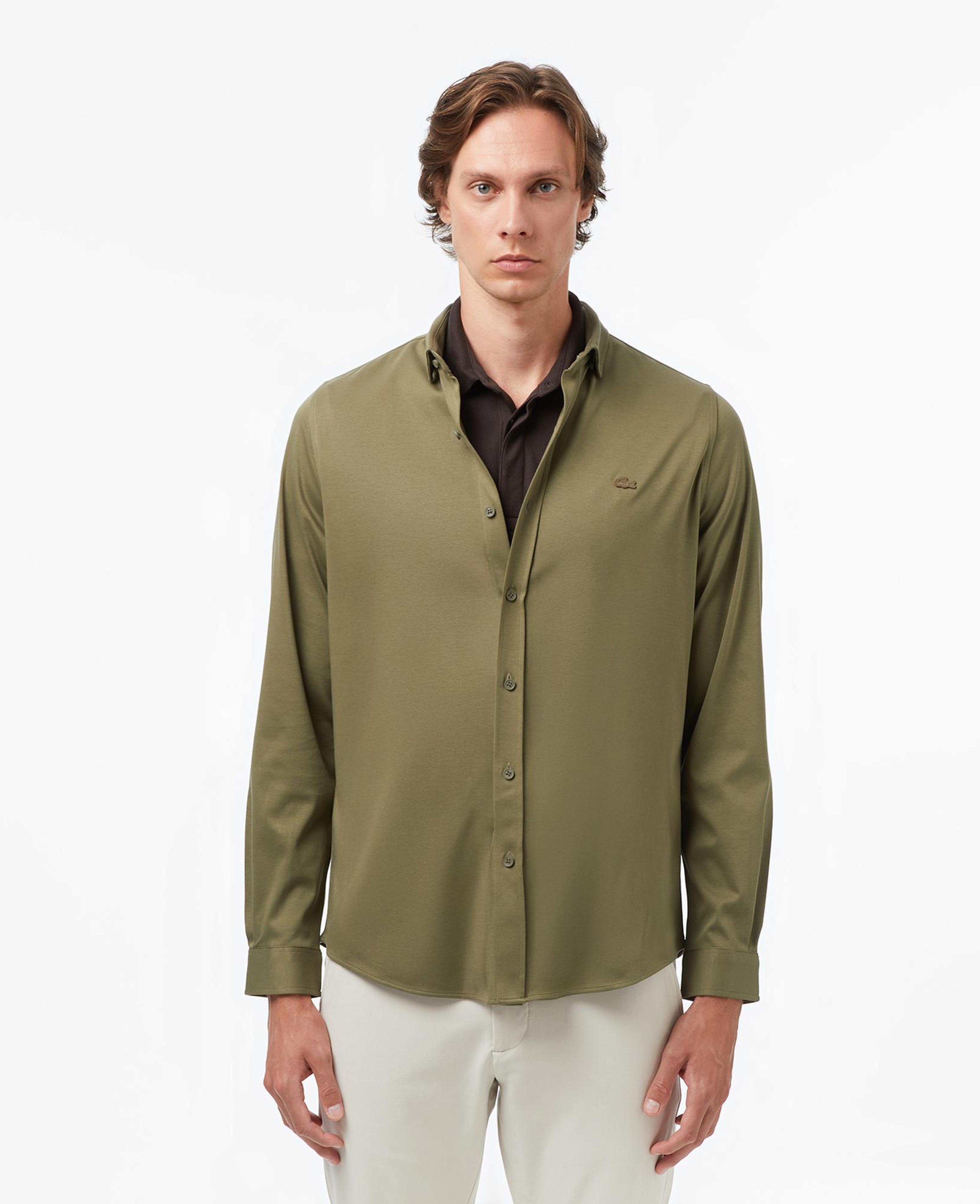 Lacoste Erkek Slim Fit Haki Gömlek