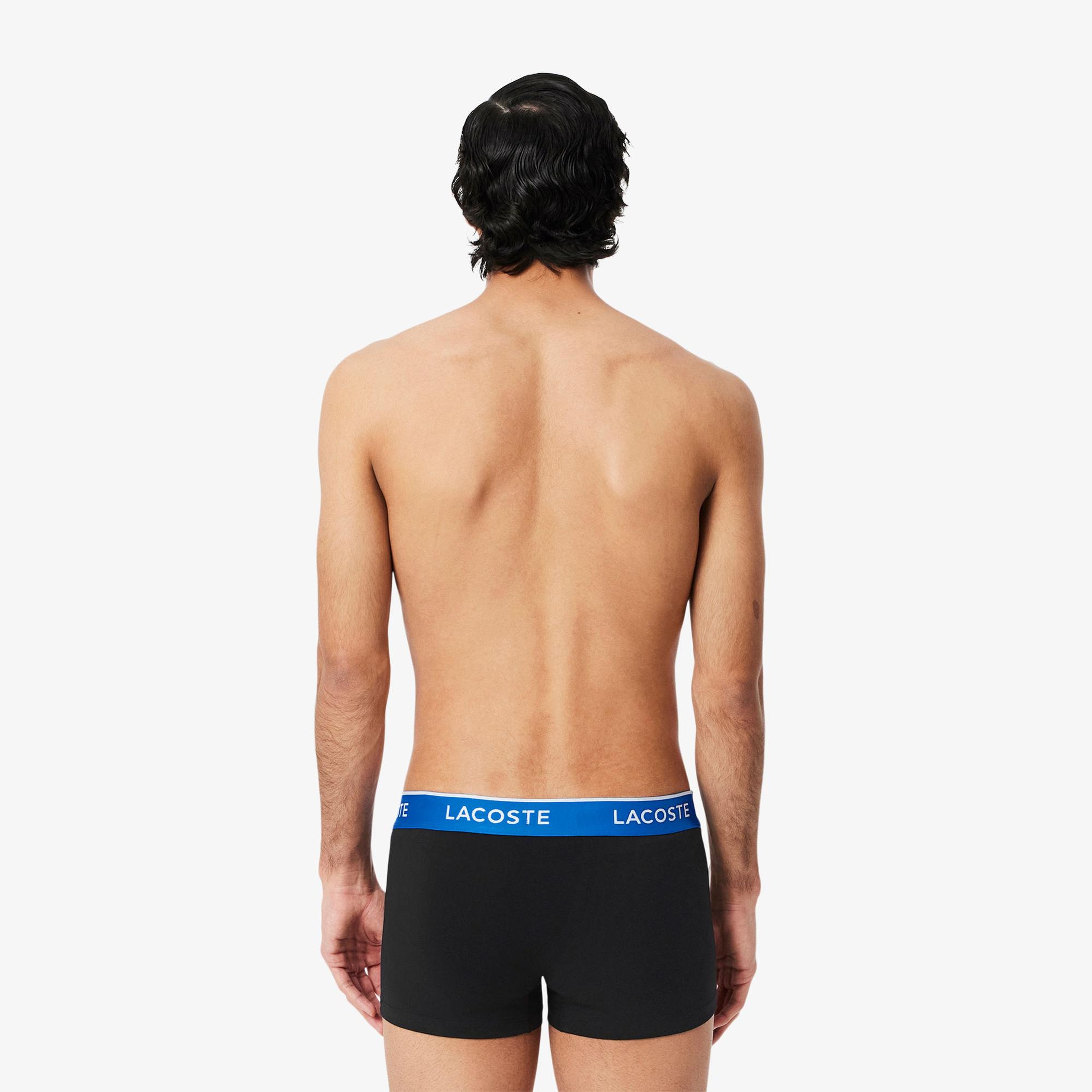 Lacoste Erkek 3'lü Siyah Boxer