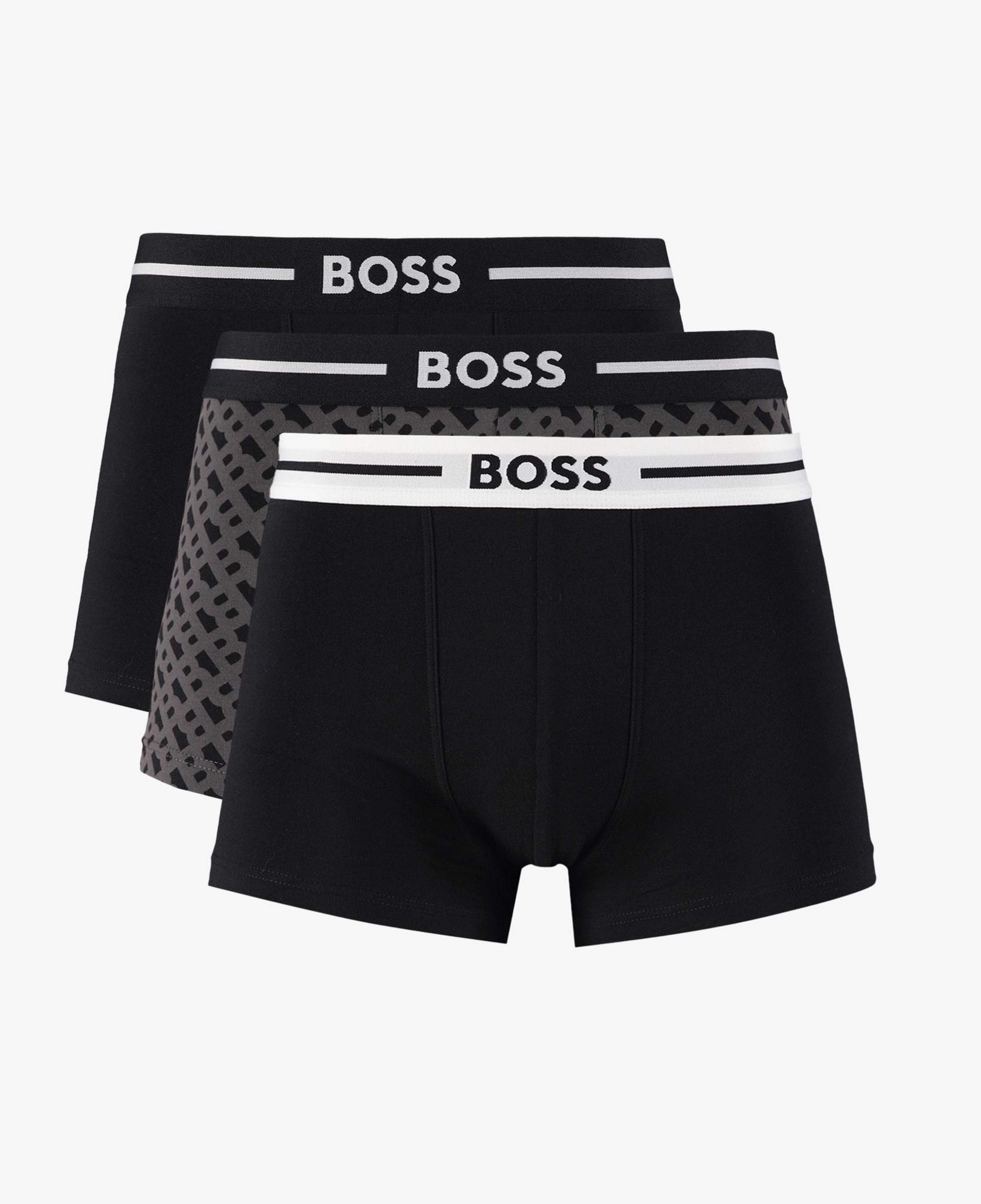 Boss 3'lü Trunk Bold Design Erkek Siyah Boxer