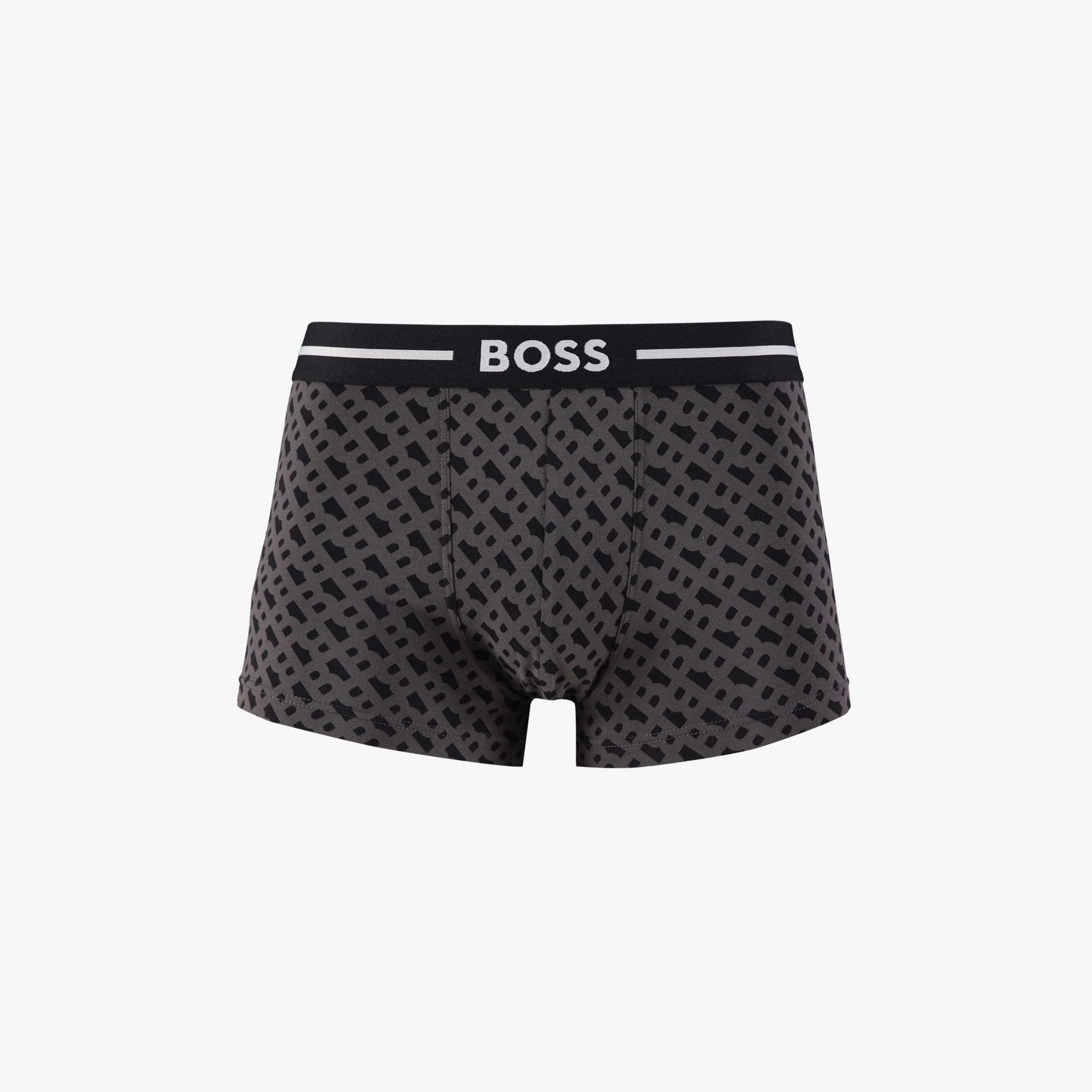 Boss 3'lü Trunk Bold Design Erkek Siyah Boxer