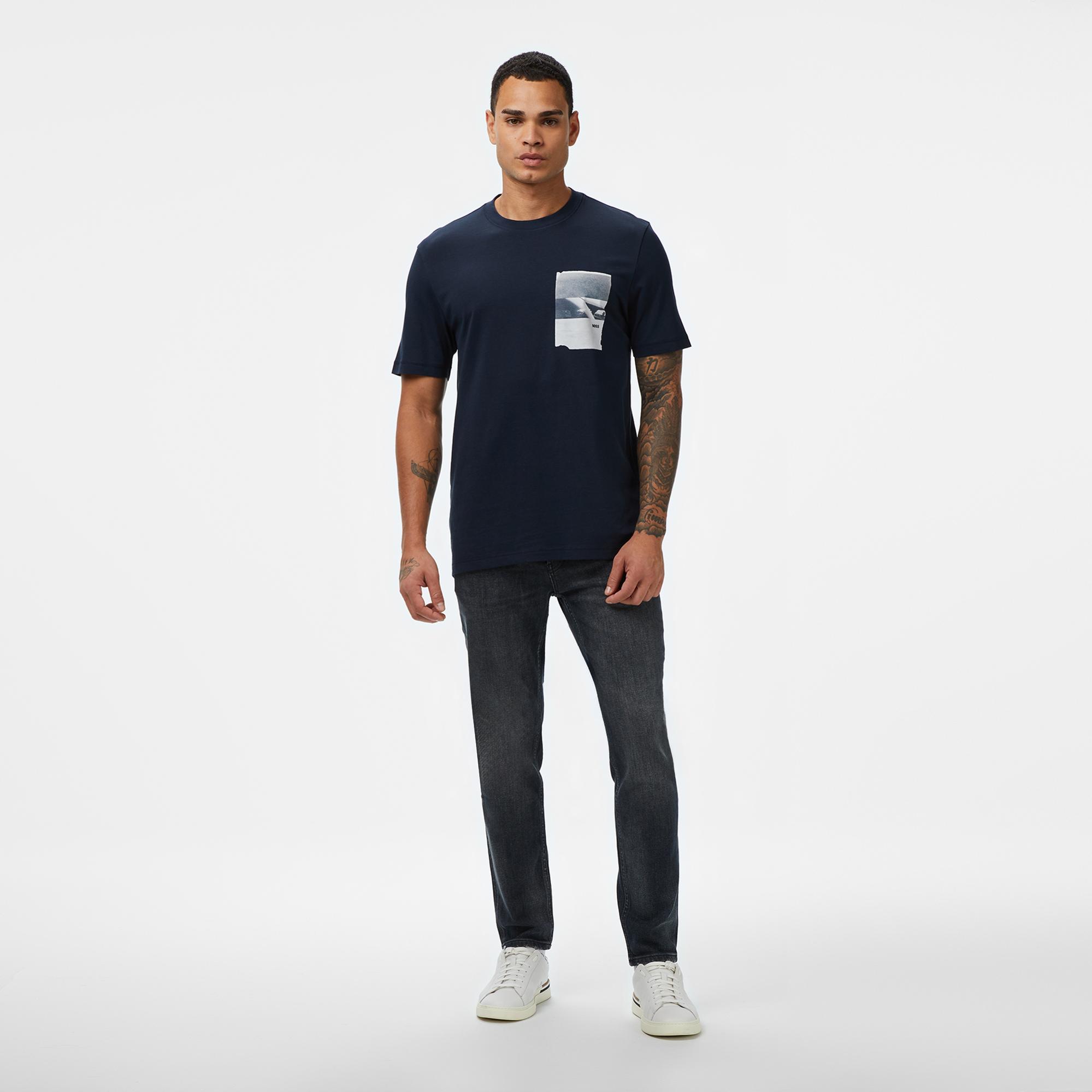 Boss Container Erkek Koyu Mavi T-Shirt