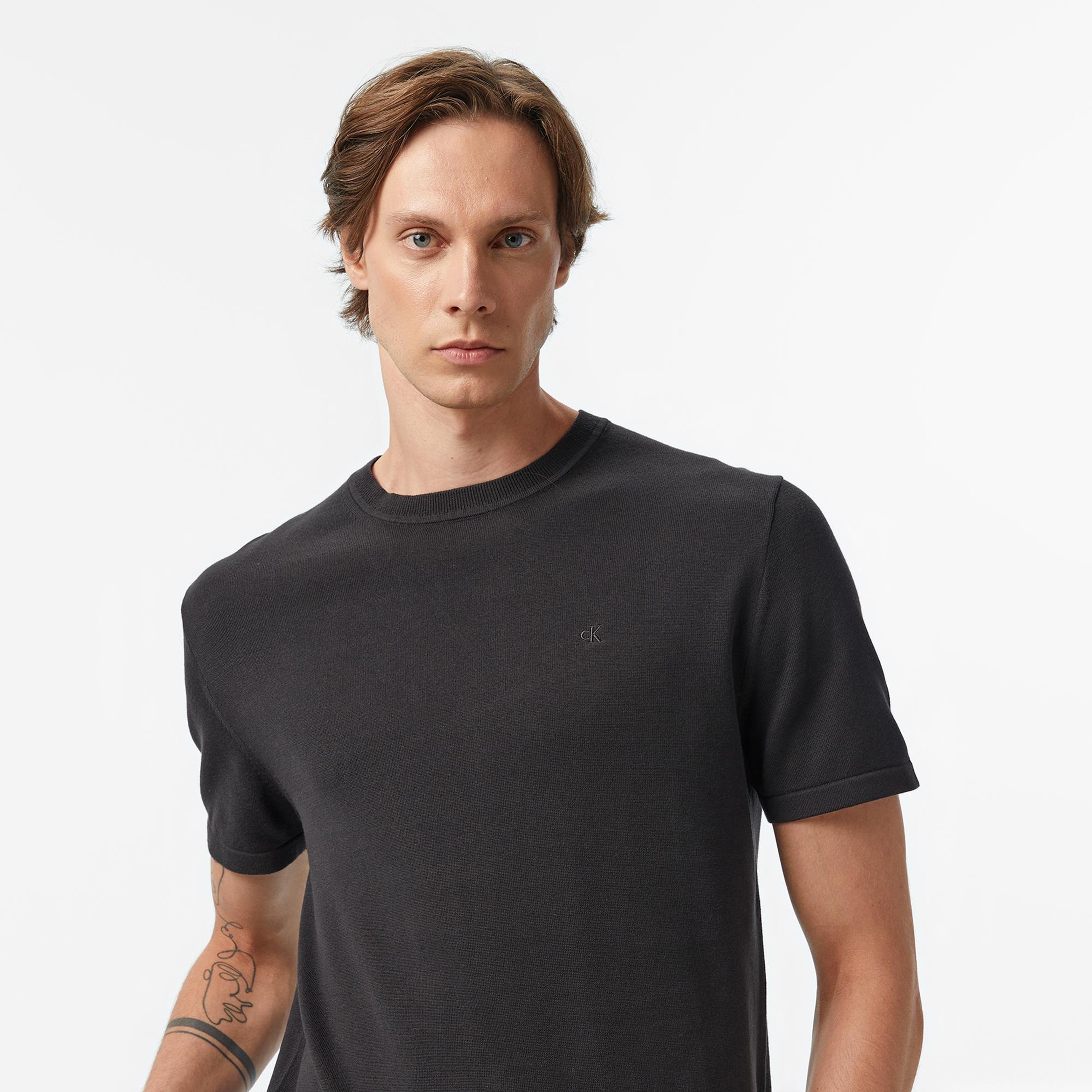 Calvin Klein Supima Erkek Siyah Triko