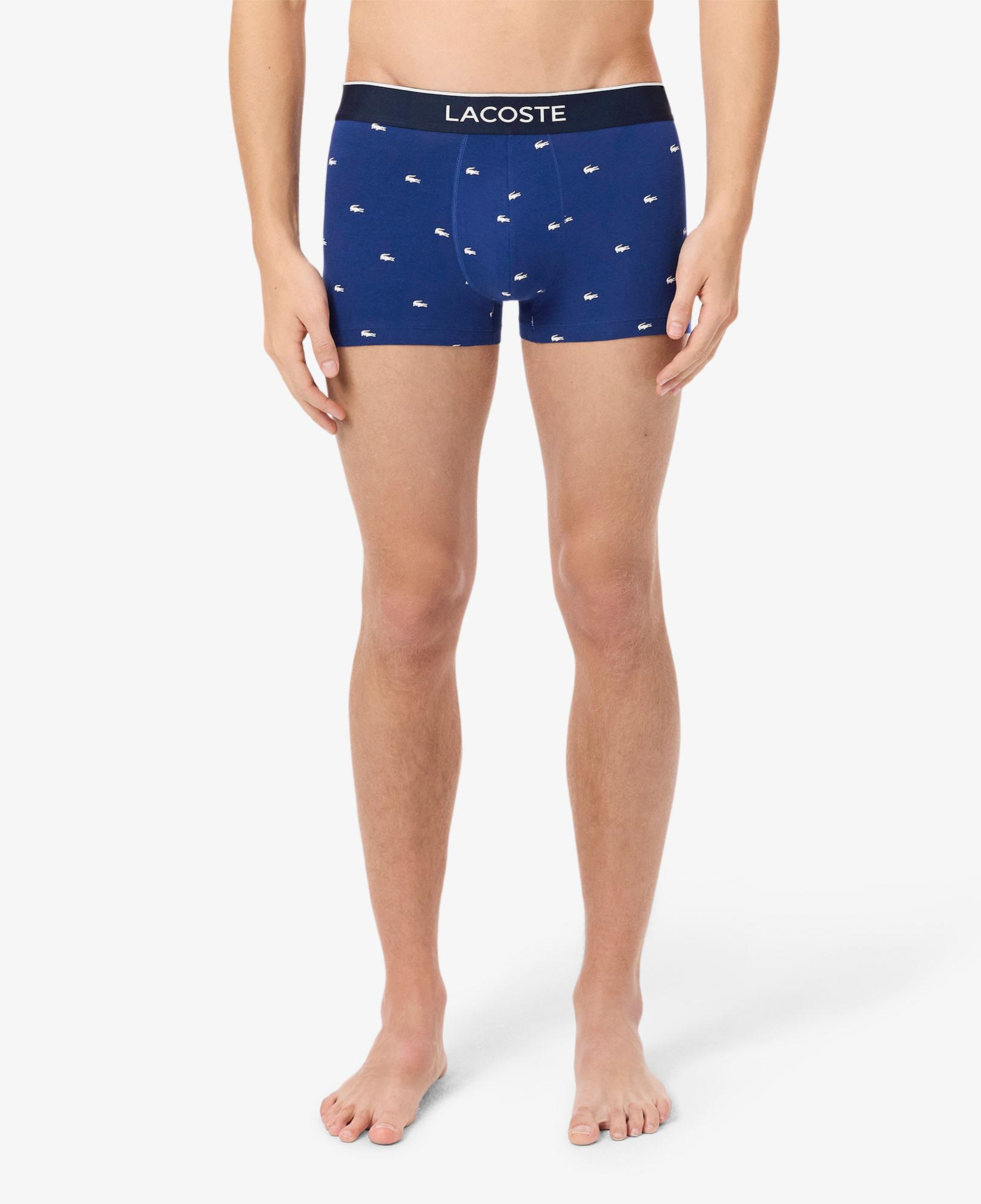 Lacoste Erkek Desenli 3'lü Renkli Boxer